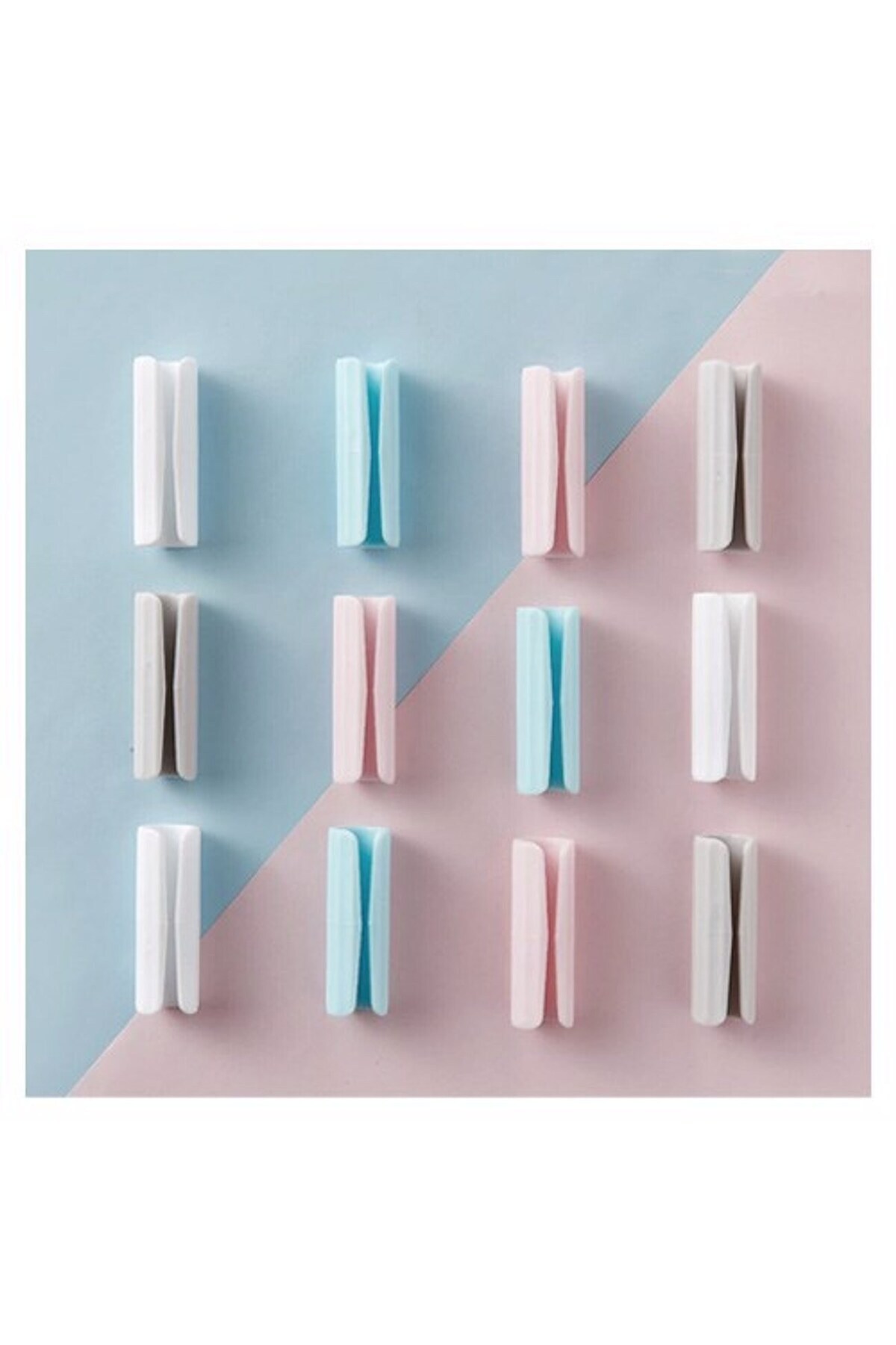 Go İthalat Yatak Yorgan Çarşaf Klipsi 12 Adet Kaydırmaz Çok Amaçlı Tutucu (5332)