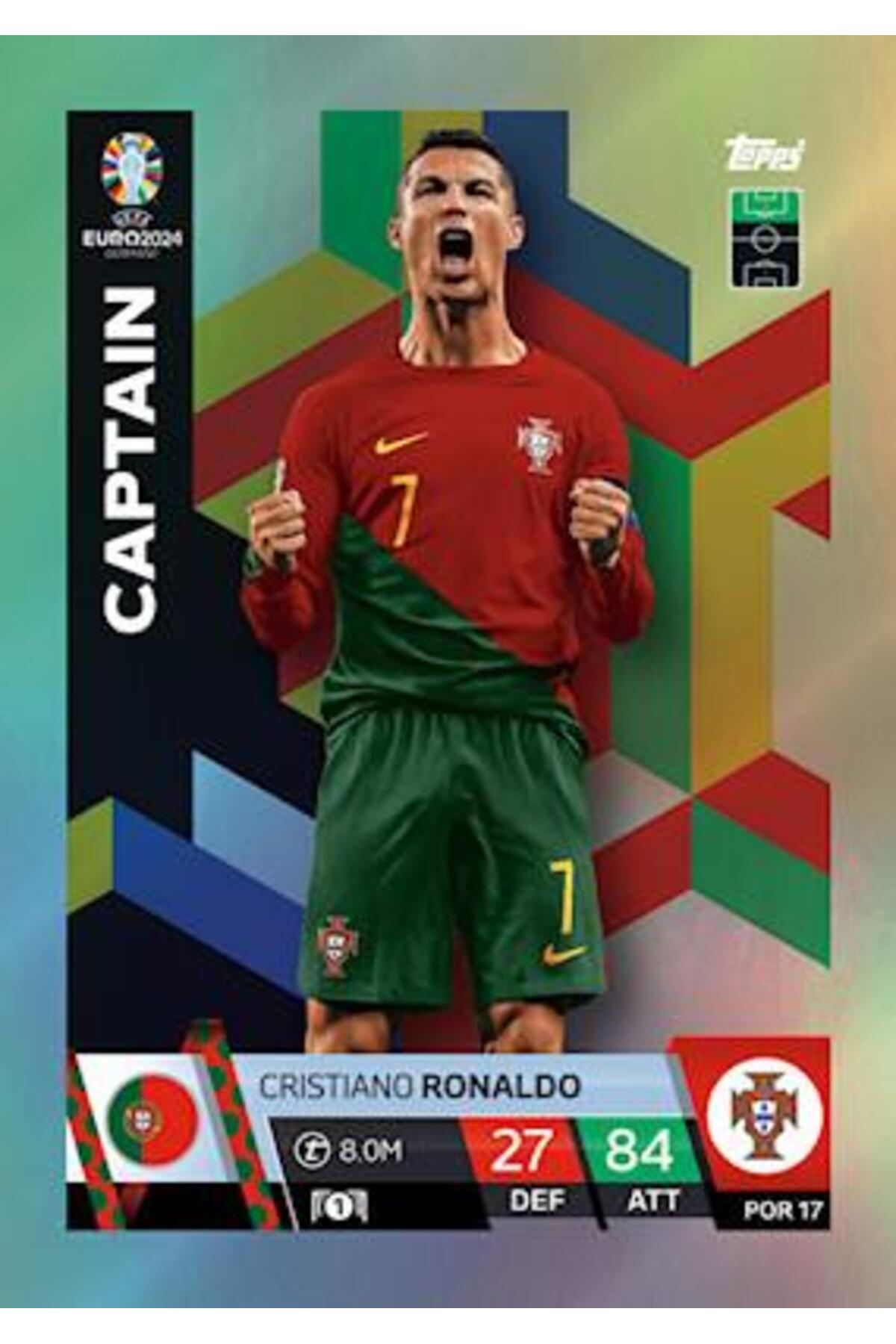 Topps Match Attax Euro 2024 Futbol Kartları Portekiz Cristiano
