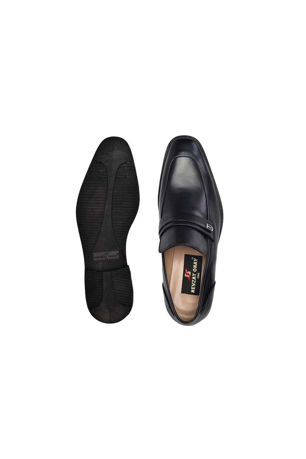 Nevzat Onay-Black Casual Loafer Men's Shoes -11341- 3