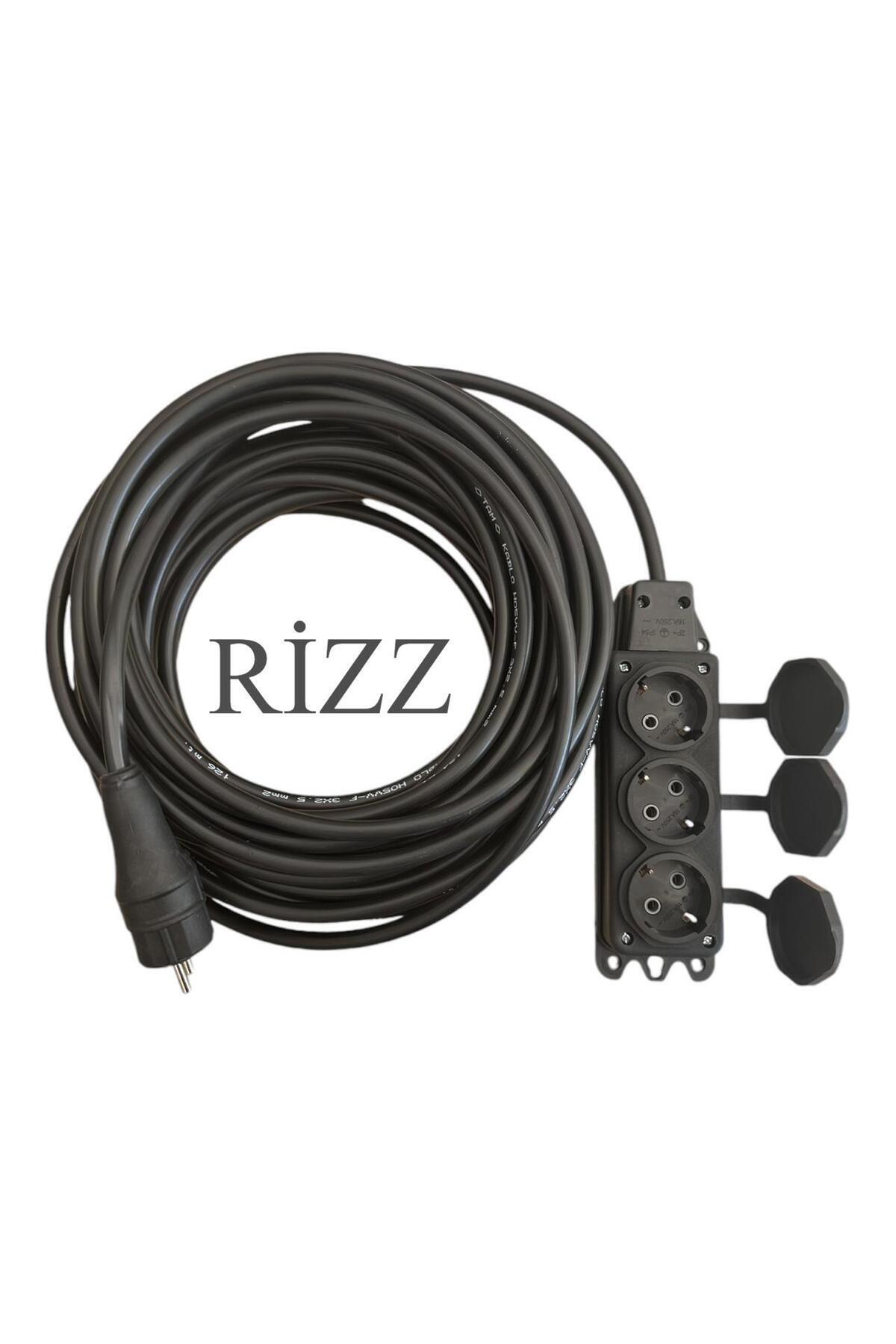 RİZZ 15 METRE 3'LÜ GRUP PRİZ 3x2,5 MM CCA TTR SİYAH RENK TOPRAKLI