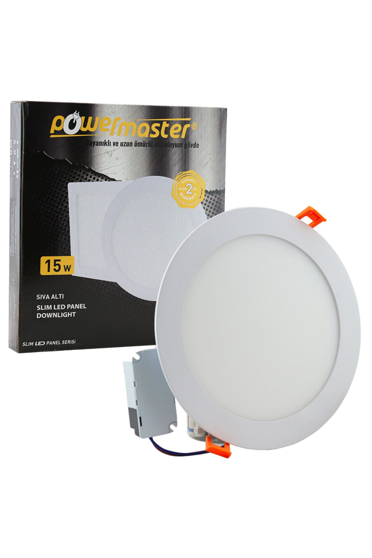 Go İthalat 15 WATT SIVA ALTI 3000K GÜNIŞIĞI YUVARLAK 185MM SLIM LED-ECO SPOT PANEL (4928)