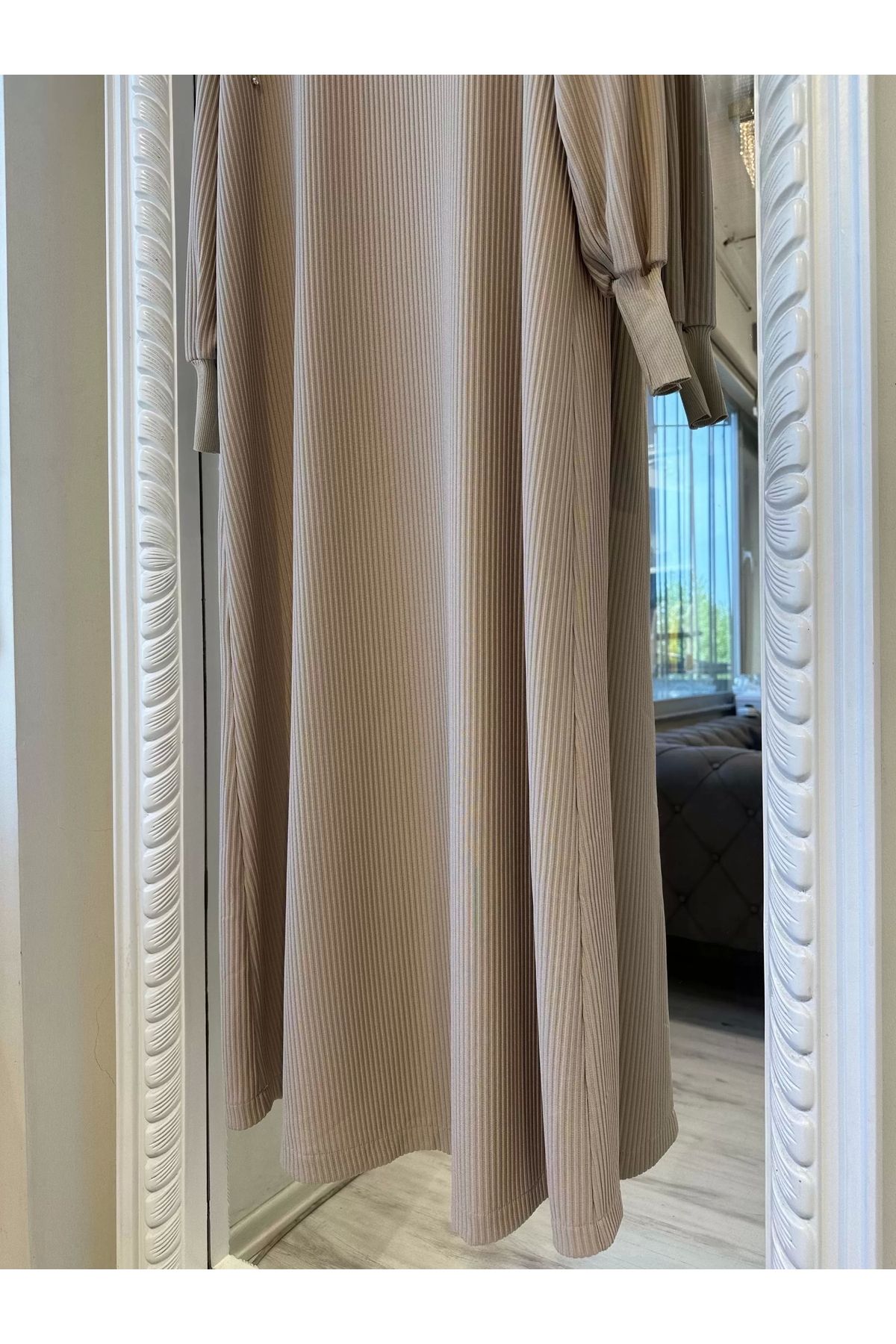 Invee-İNVEE 6934 Model Stone Detailed Dress 3
