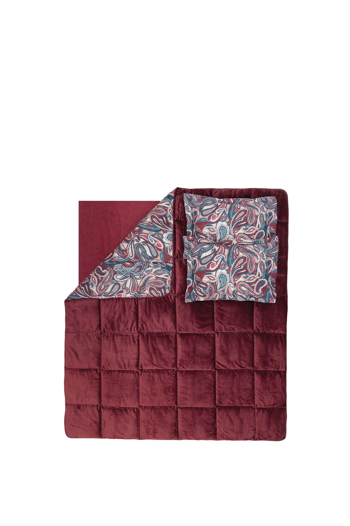 Yataş-Barlett Single Triola Sleeping Set - Claret Red 4