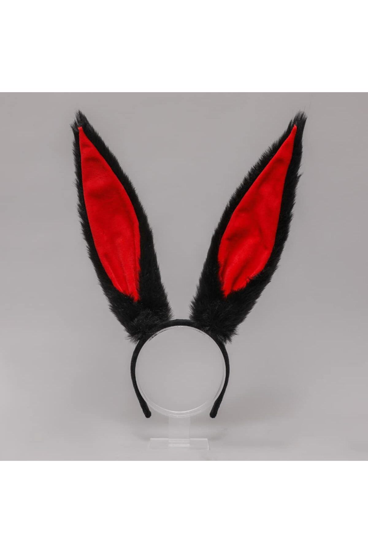 SUAREZ-Mega Size Shapeable Rabbit Ear from Cookable Material Black 14X43 cm 5