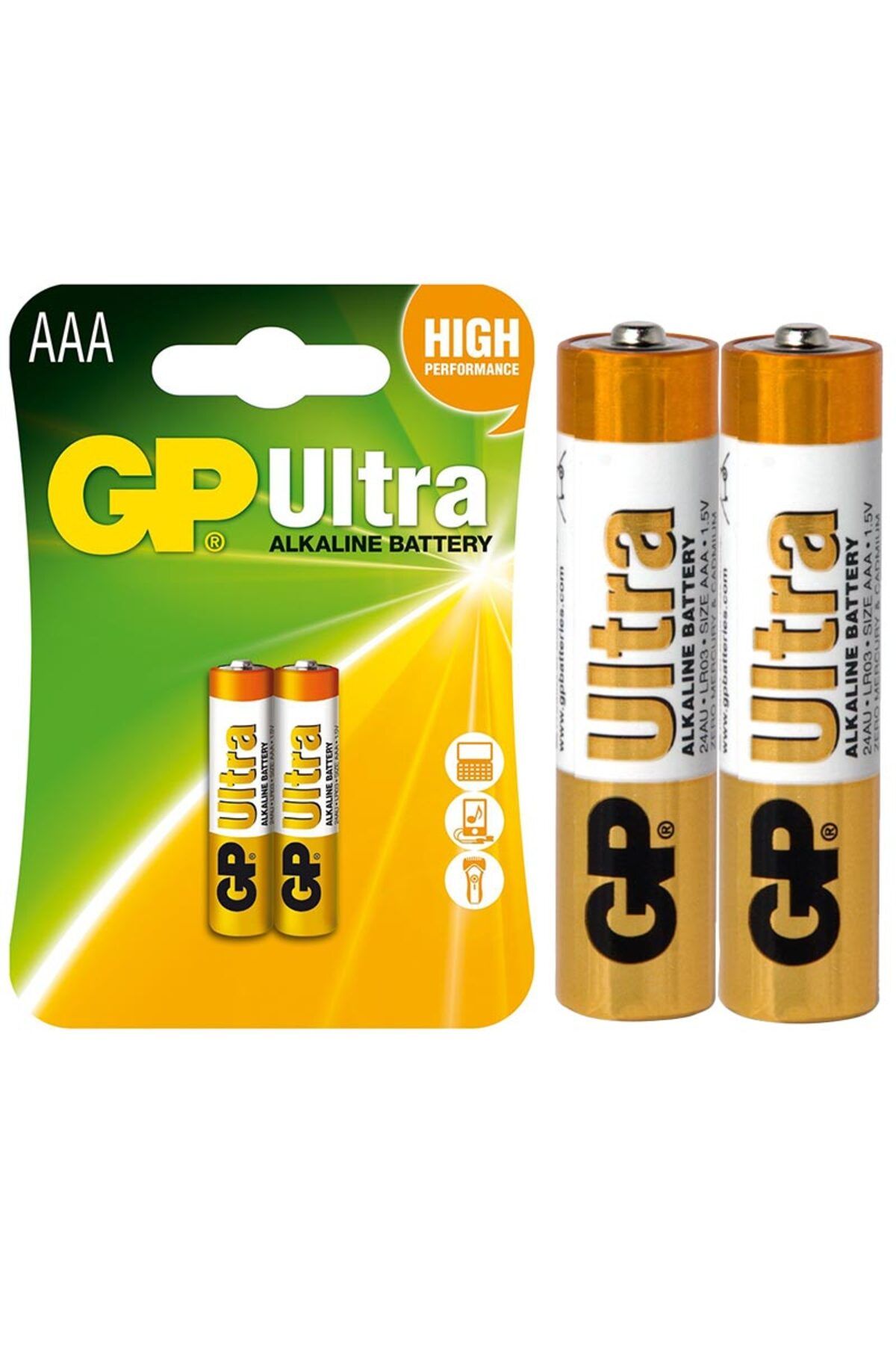 Genel Markalar GP 24AU-2U2 ALKALİN İNCE KALEM PİL 2 Lİ PAKET FİYAT (3731)