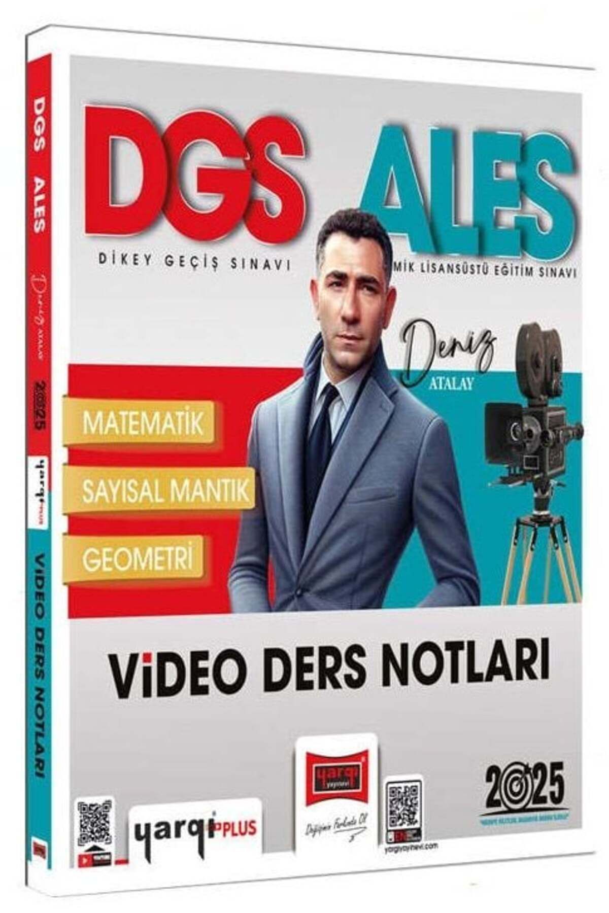 Yargı Yayınları Yargı 2025 DGS ALES Matematik Sayısal Mantık Geometri Video Ders Notları - Deniz Atalay Yargı Yayınl