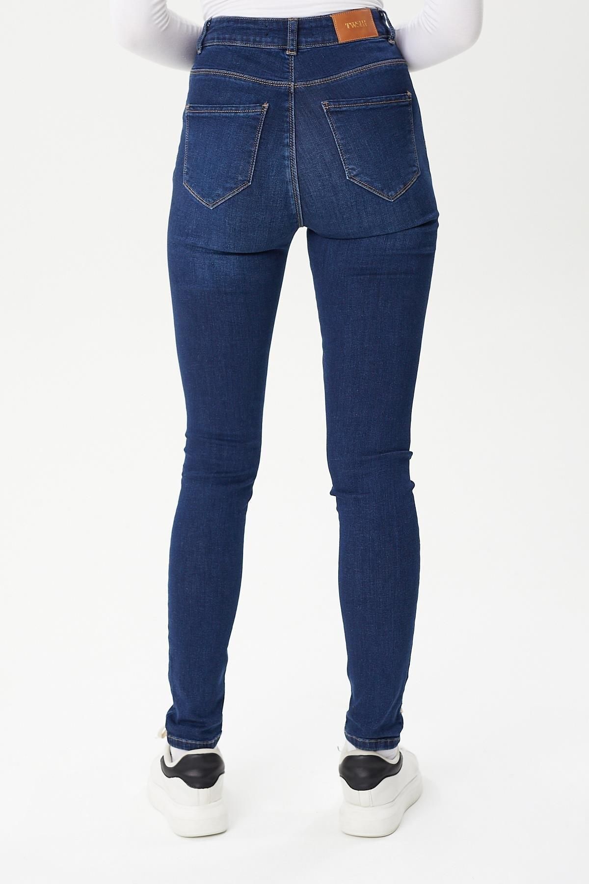 Twister Jeans Likralı Dar Kesim Kadın Kot Pantolon Selin 9259-13 Dark Blue