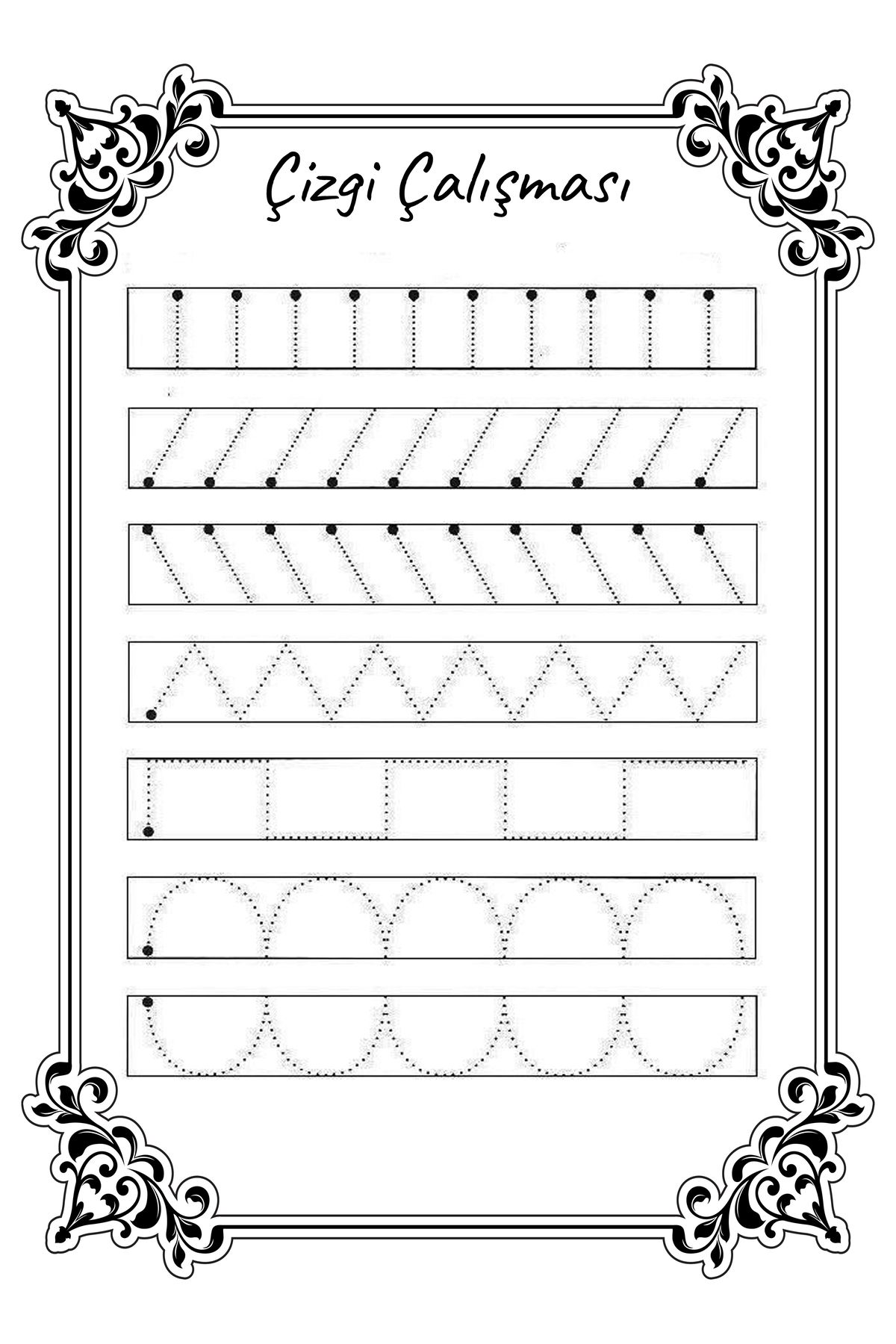 TELLGRAF-Work Sheets for Line Work (A4 - 15 Pieces) 1