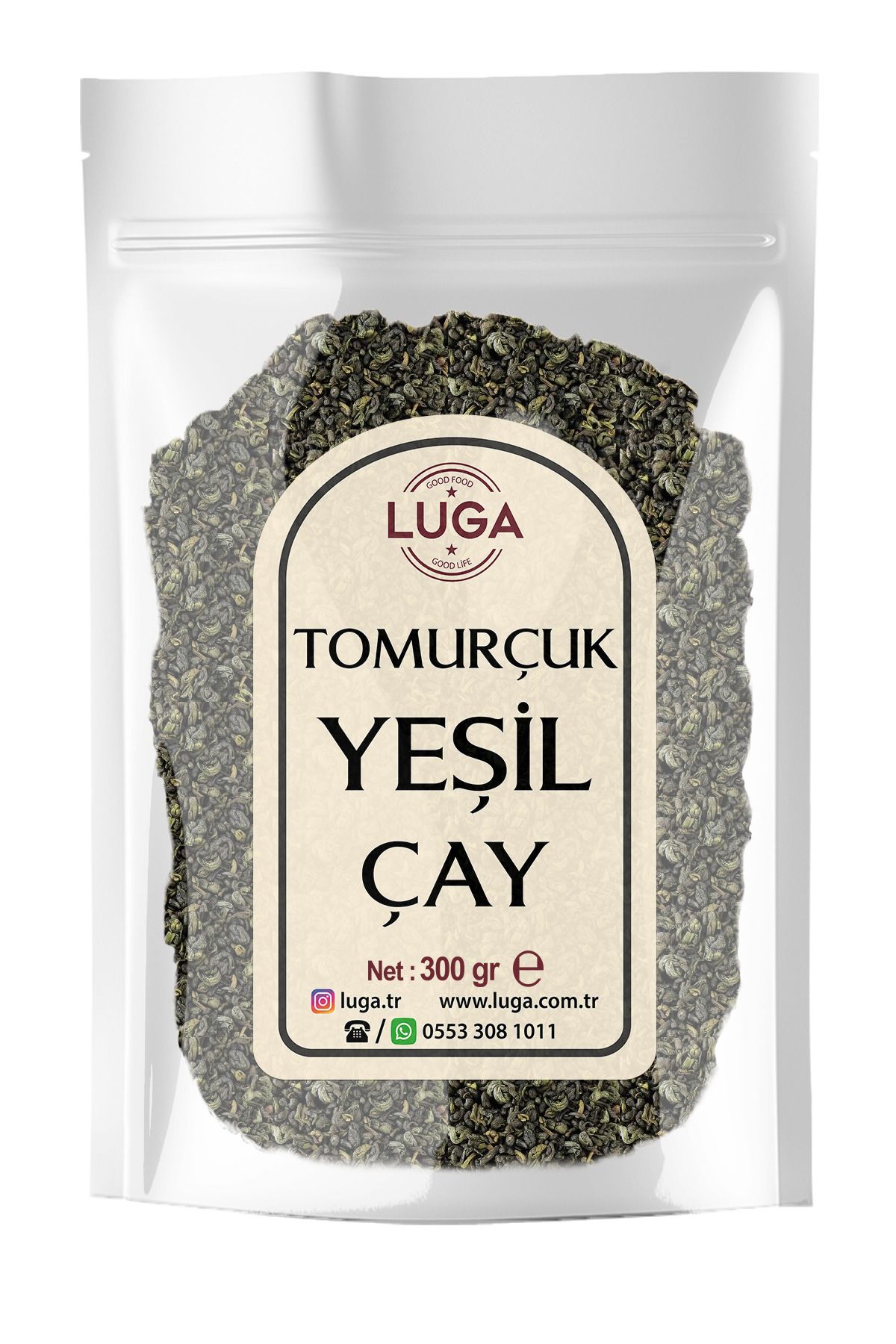 Luga Yeşil Çay 300 Gr Tomurcuk - Katkısız, Taze Ürün, Yumuşak I?çi?m, % 100 Doğal