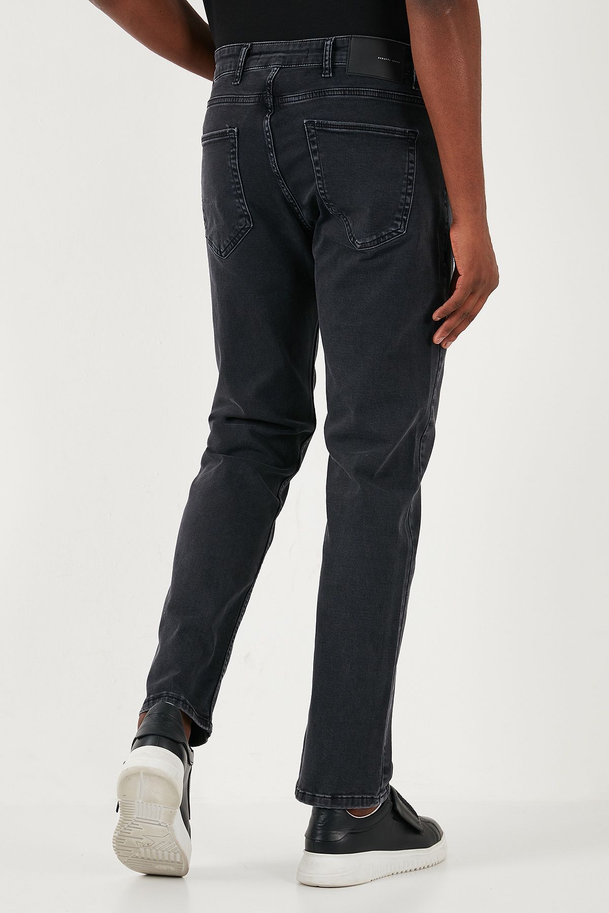 Buratti-High Waist Tube Leg Men's Jeans - Stretch Cotton Comfort Fit Jeans Pants 4411S23Texas 6