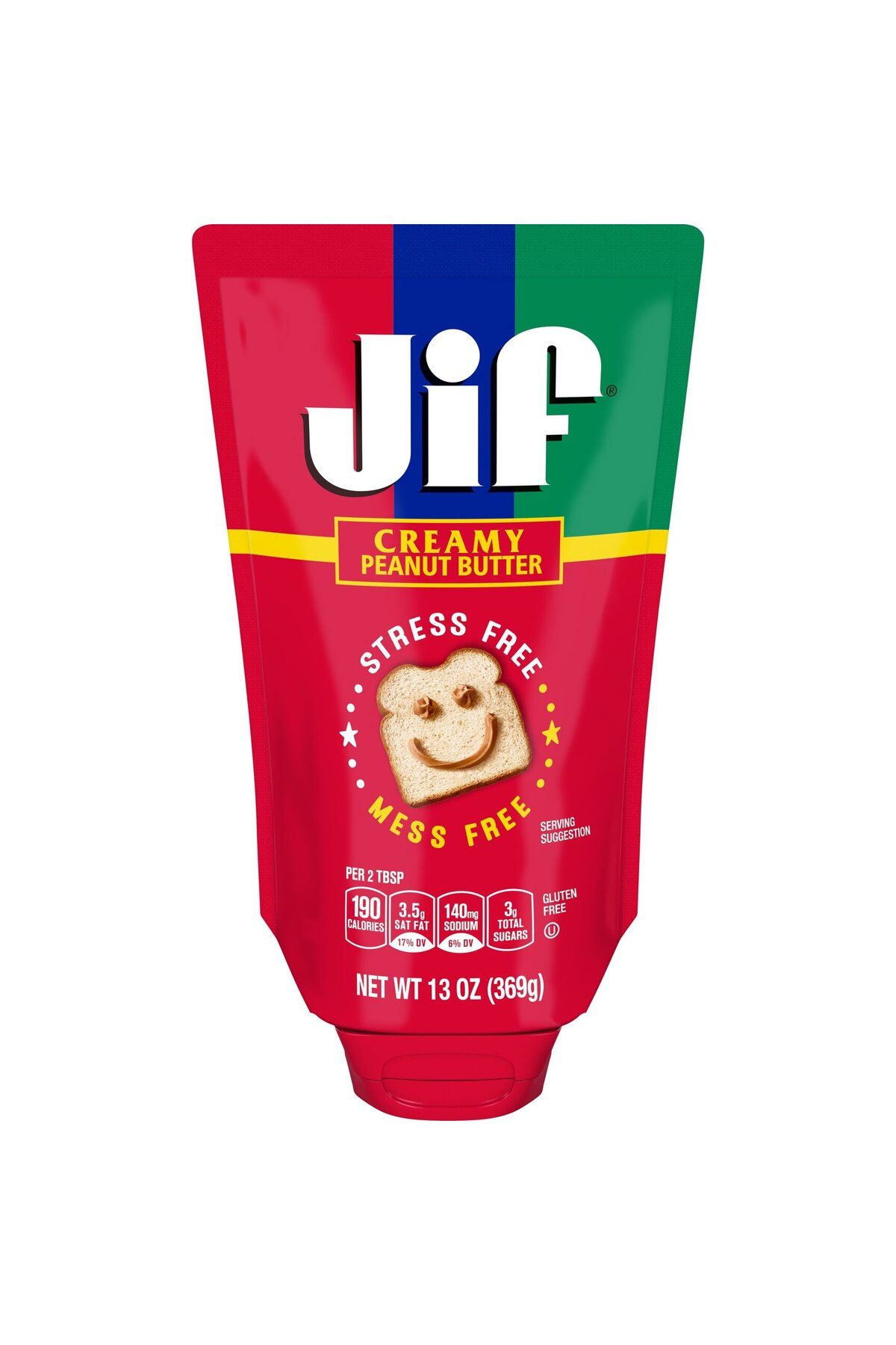 Jif Squeeze Creamy Peanut Butter 13 OZ (369g)