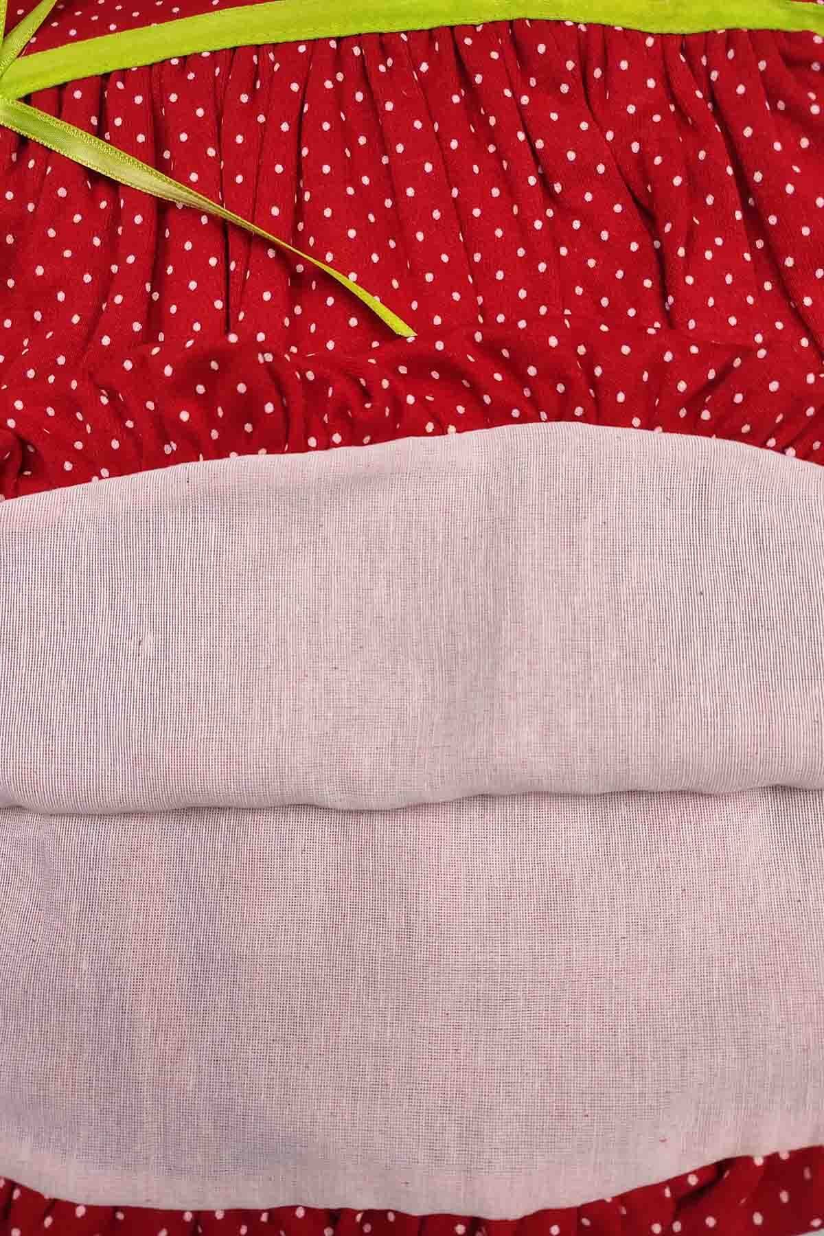 Peki-Cotton Strawberry Patterned Add 5 Pay 4 Baby Dress - New Year Gift 14183 4