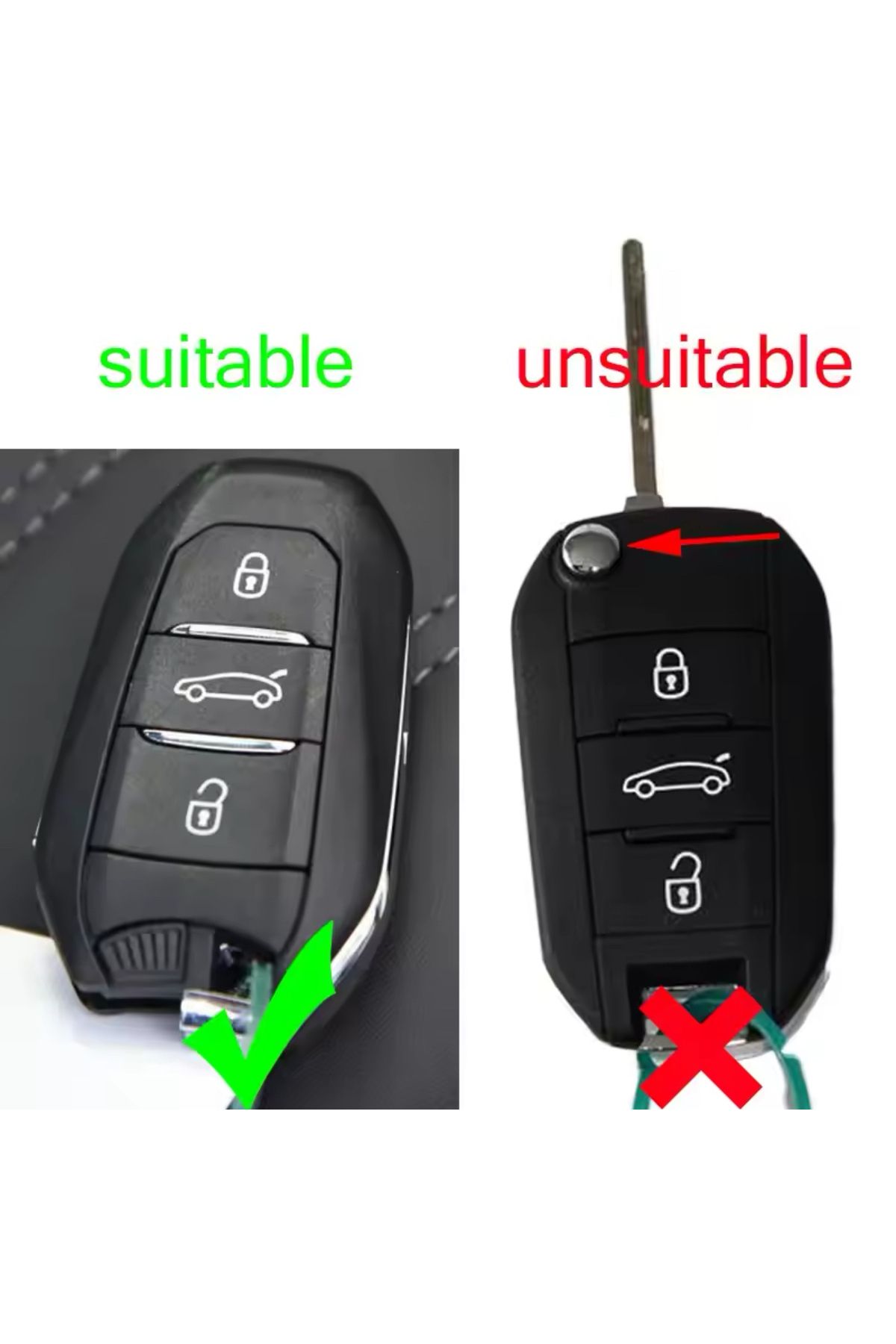 emii auto spare parts-رمادي بيجو سيتروين أوبل تويوتا دي إس فيات دوبلو - غطاء مفتاح بدون ماء 2