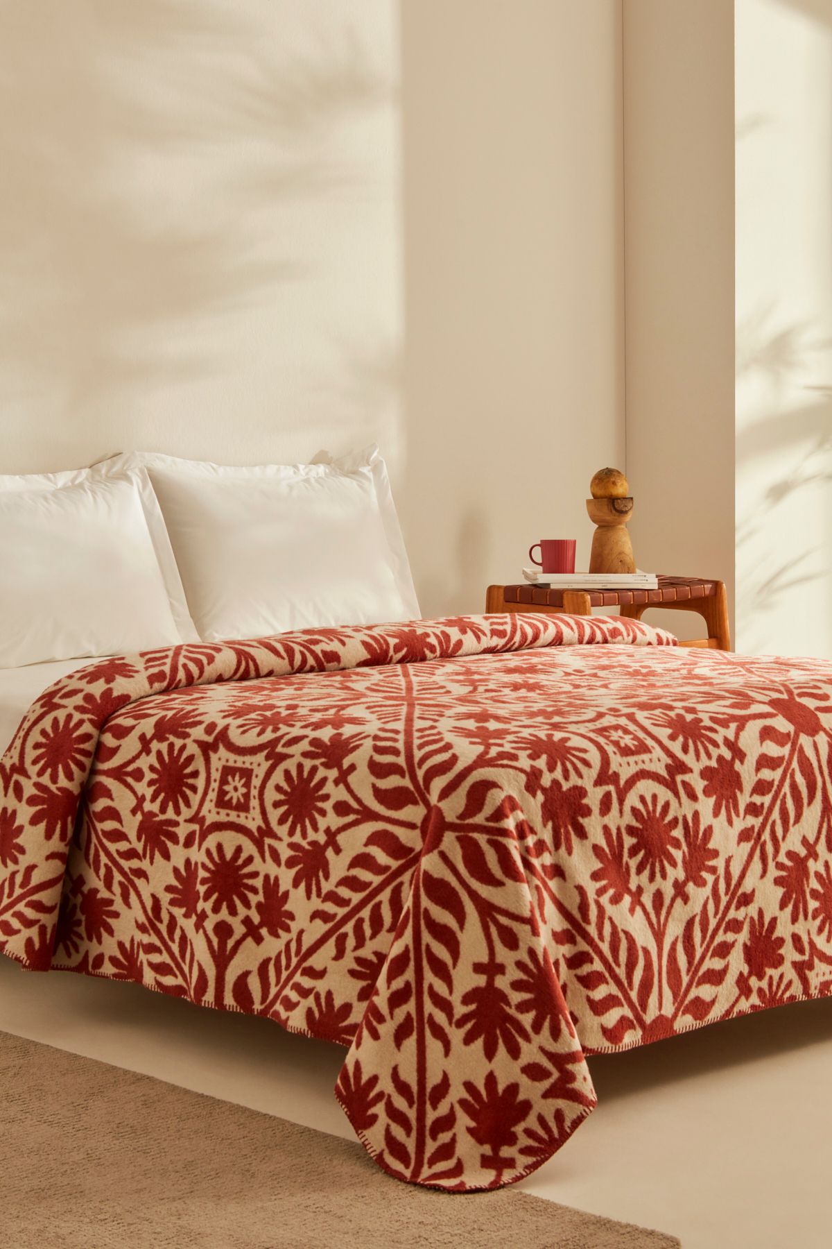 Karaca Home-Pătură dublă Velma - Bumbac Terracota 2