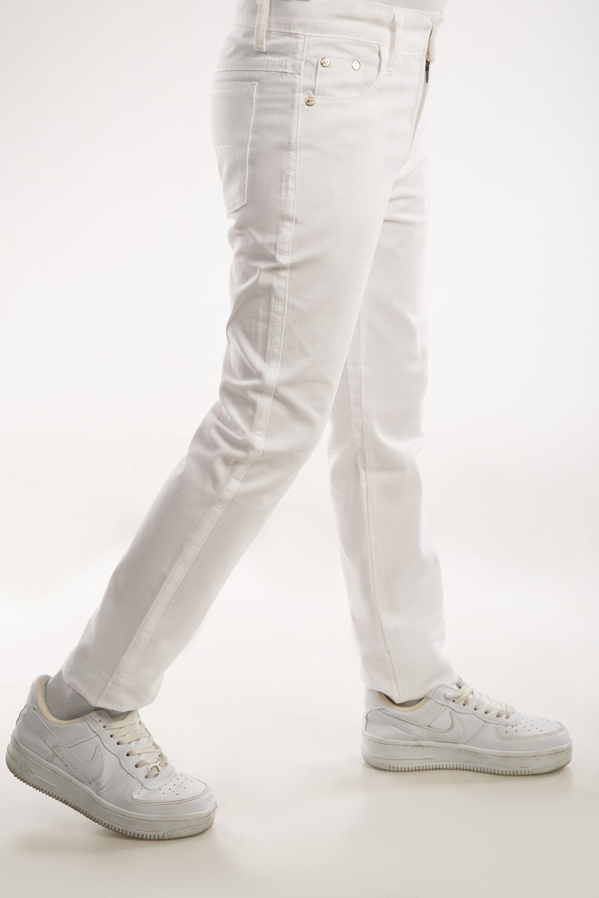 AJN 23 Nisan 19 Mayıs Kız Erkek Unisex Uygundur Beyaz Pantolon Ürünler Kilo 39) (boy 1.45cm) (12 Yaş fotoğrafı 3 (önizleme)