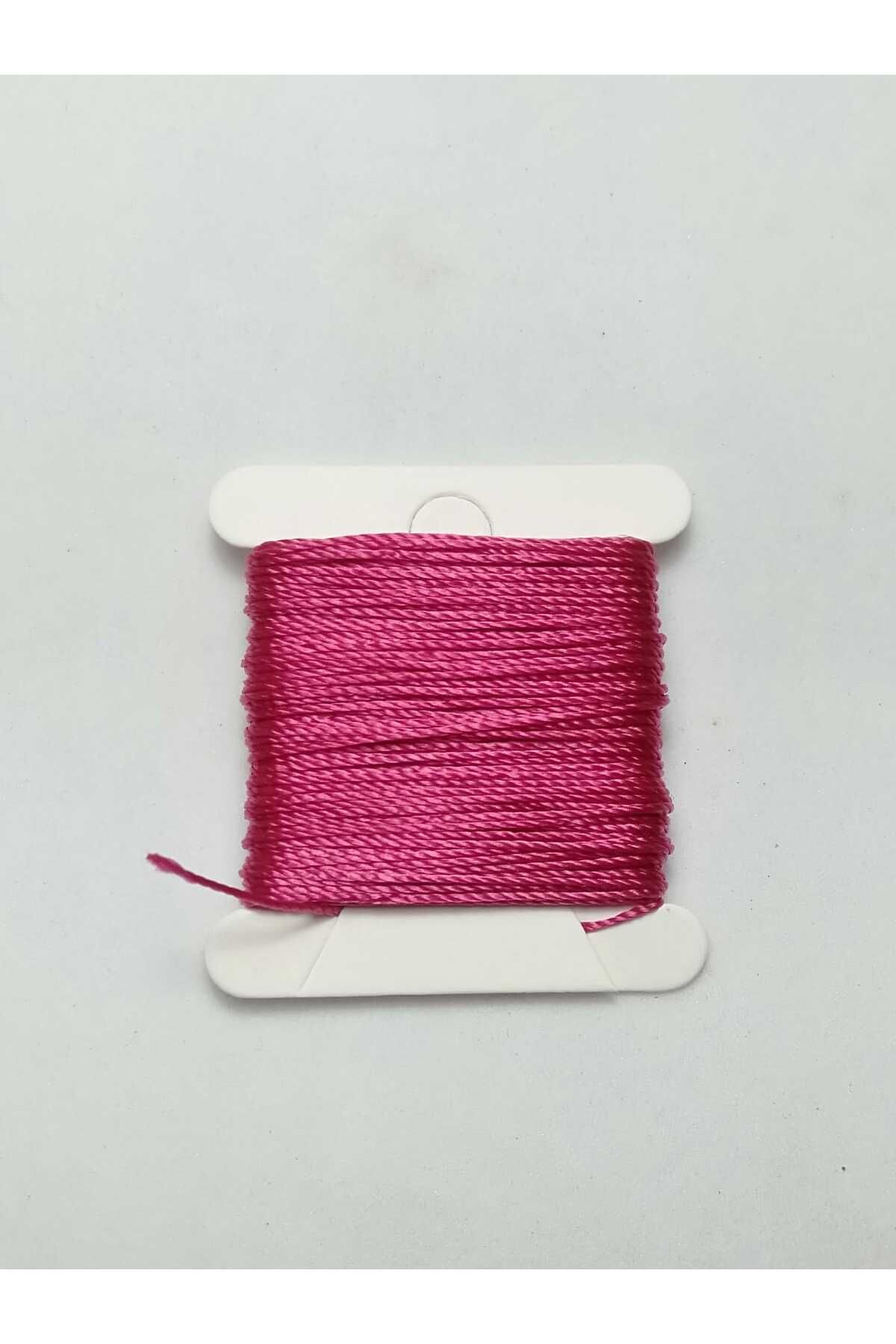0.5 Mm 10 Metre Tesbih İpi Pembe Renk Polyester
