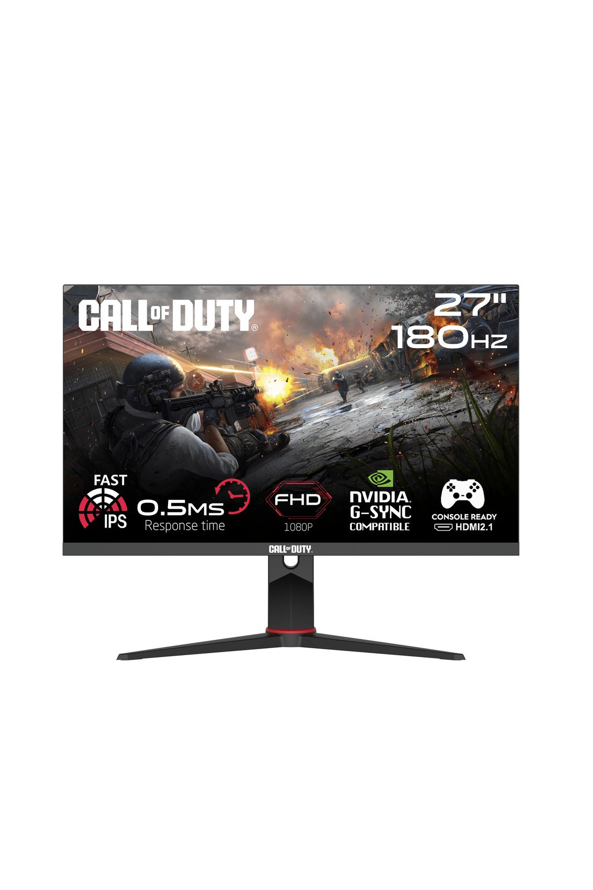 GAMEON Call Of Duty 27" Fhd 180hz, 0,5ms, Pivot, Fastıps, Hdmı 2.1, Ps5 Uyumlu Siyah Oyuncu Monitörü