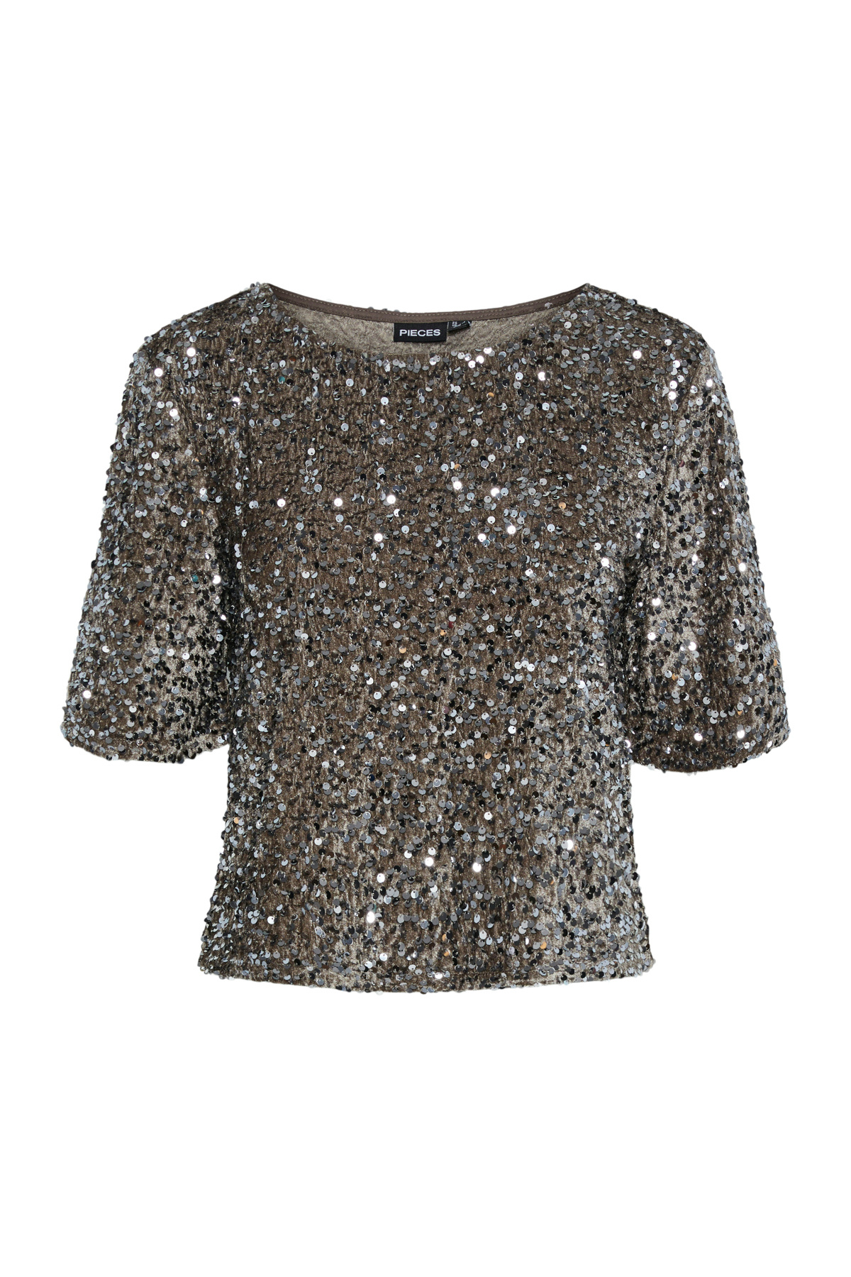PIECES-High-End-Bluse mit kurzen Ärmeln – Pre55/Pl45 7