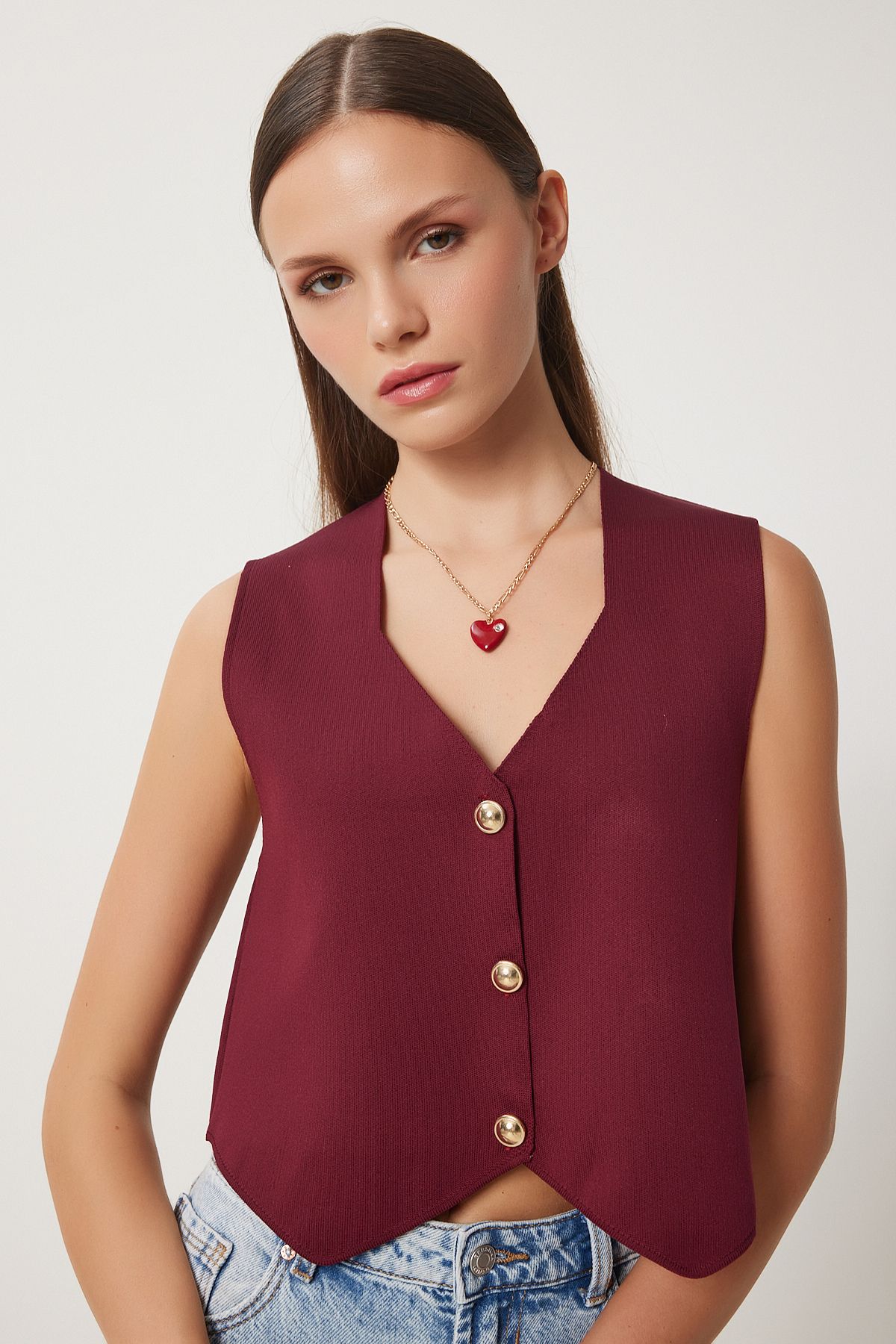 Burgundy vest clearance