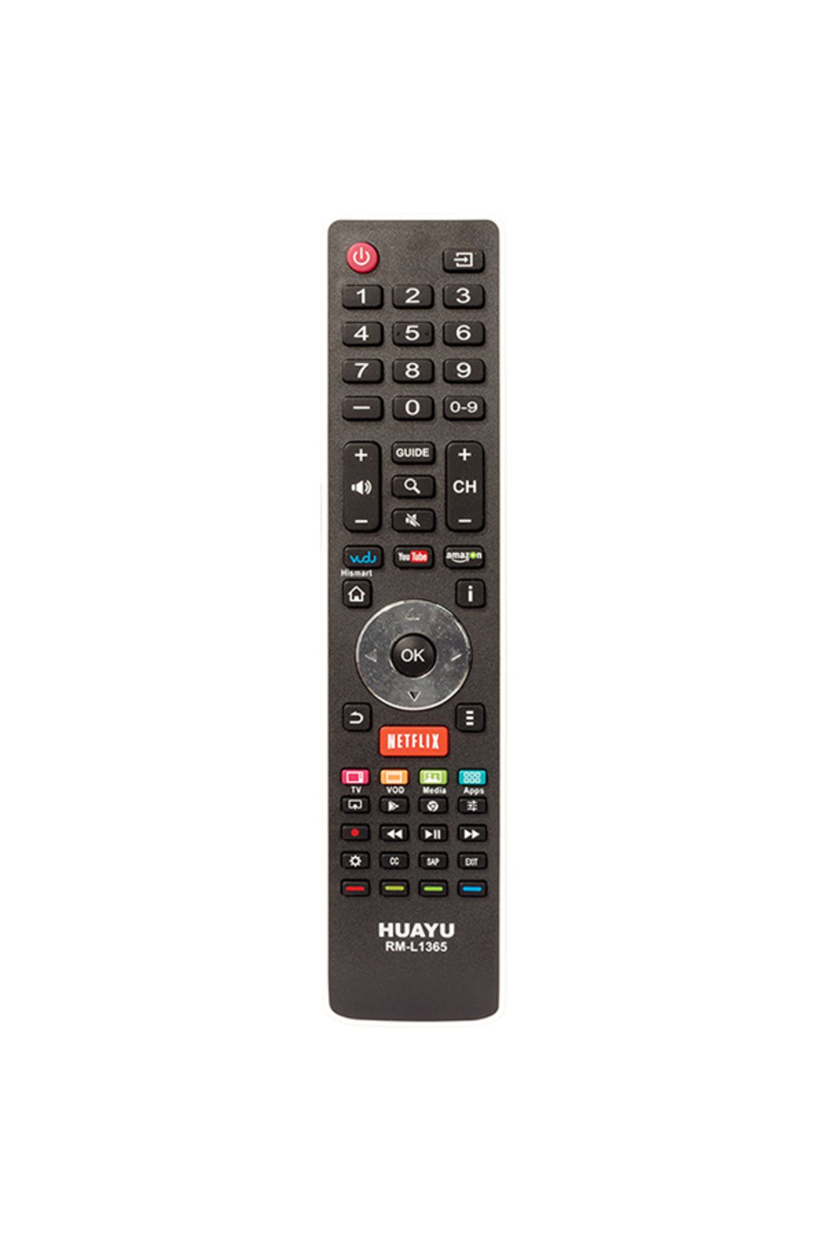Kapamarka HUAYU RM-L1365 HISENSE LCD*LED KUMANDA