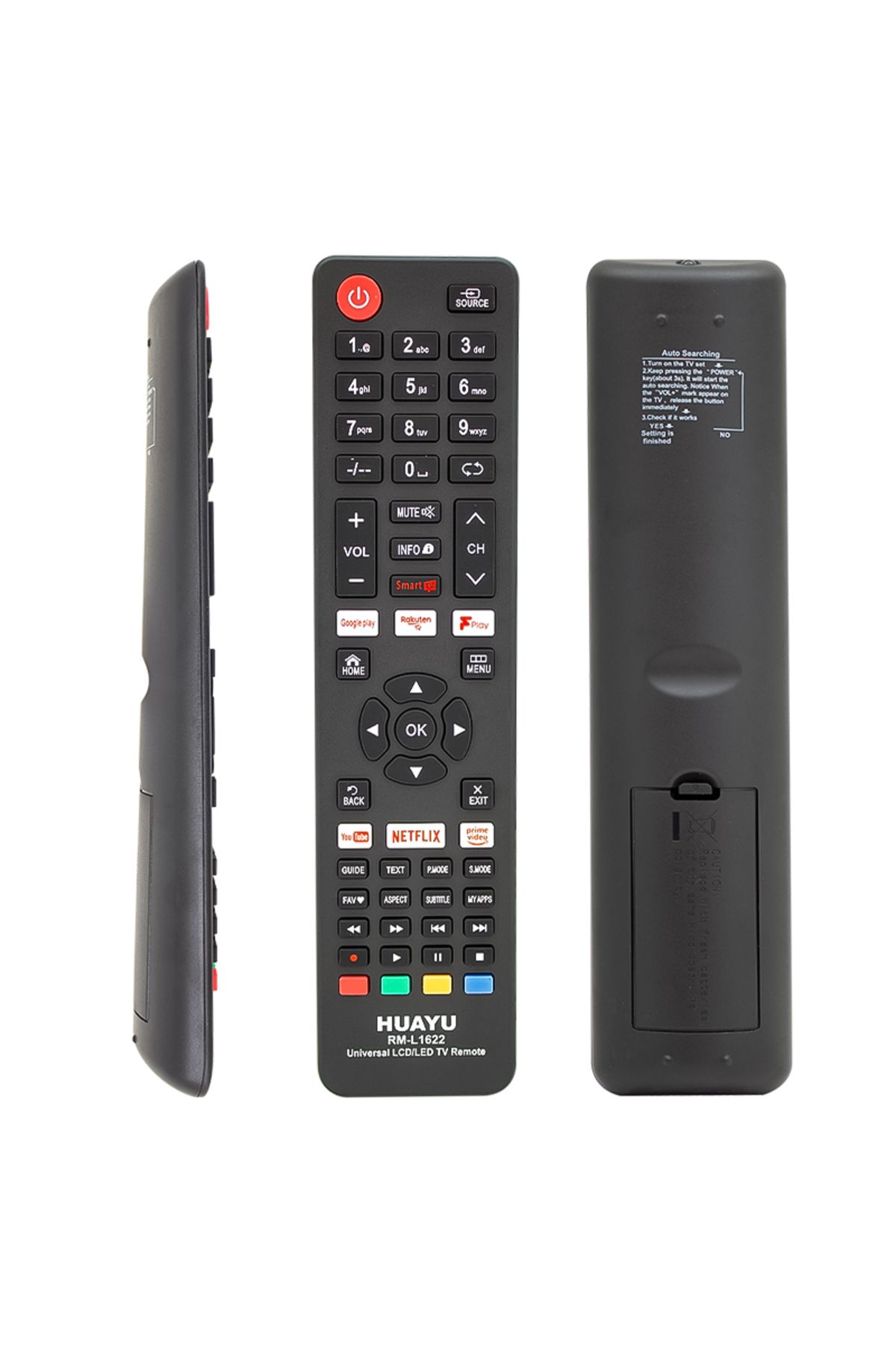 Kapamarka NETFLIX-YOUTUBE-GOOGLE PLAY TUŞLU UNIVERSAL LCD LED TV KUMANDA RM-L1622