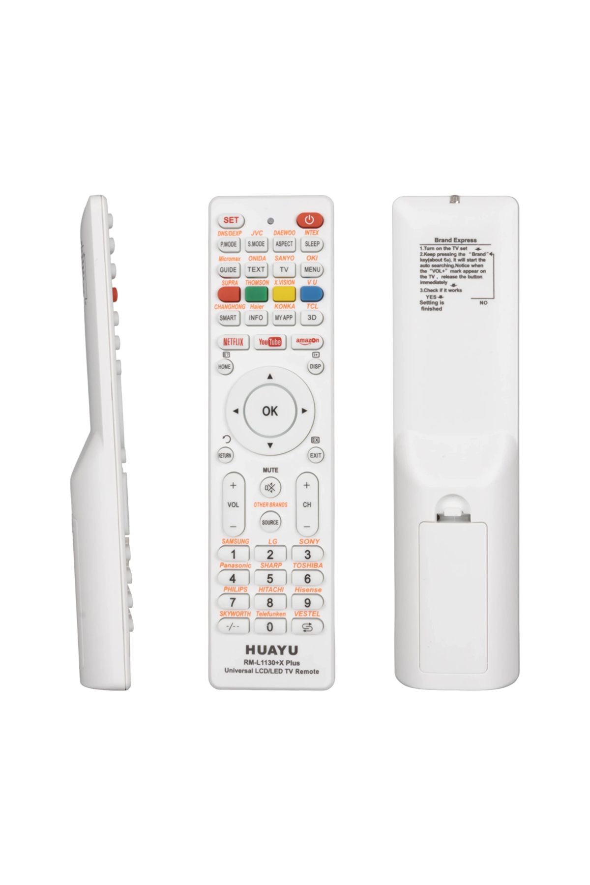 Kapamarka RM-L1130+X PLUS BEYAZ UNIVERSAL LCD LED TV KUMANDA