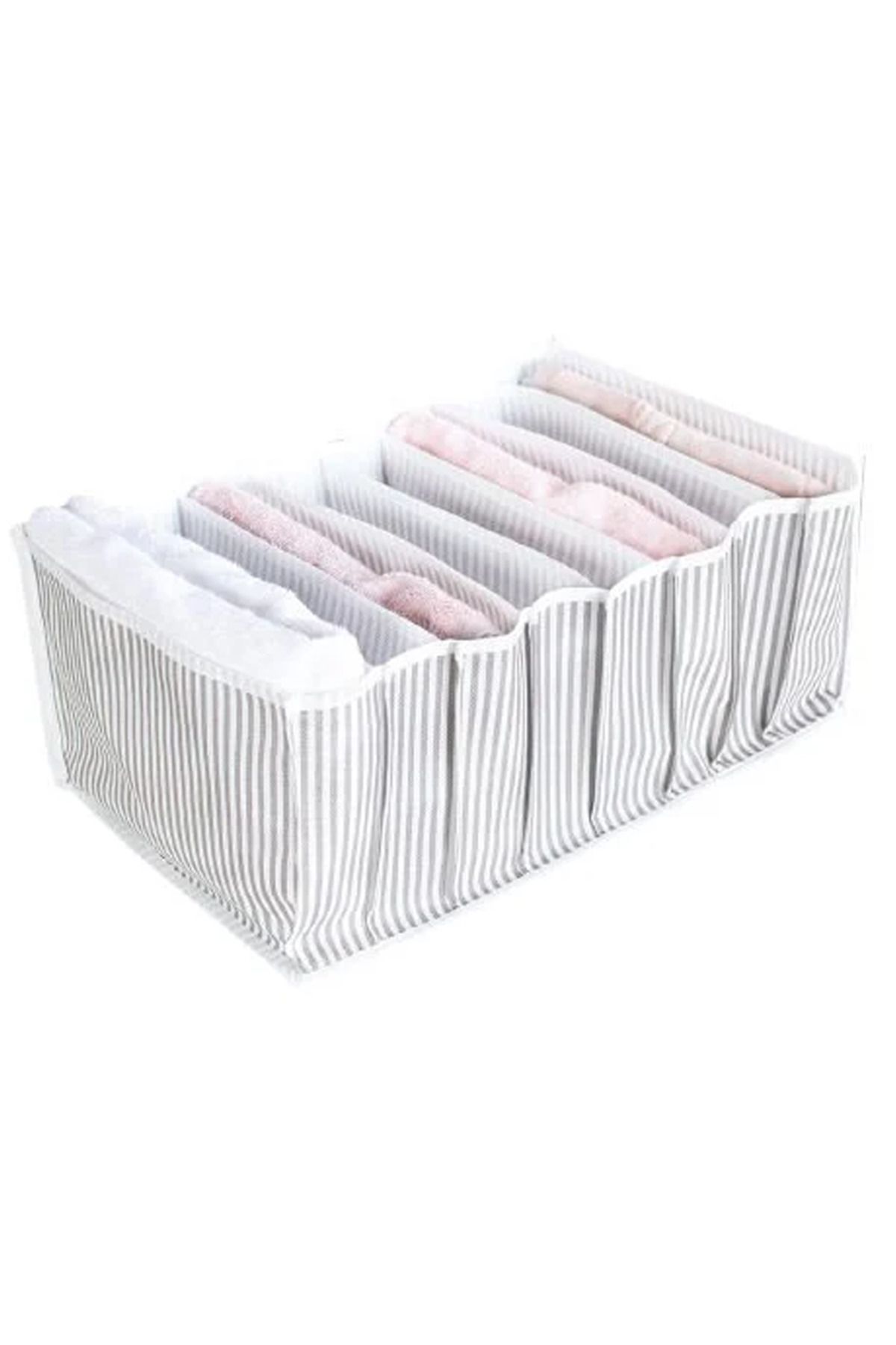 sedustore Çizgili Akordiyon Organizer L Boy 24x37x18 Cm Royaleks-EV354