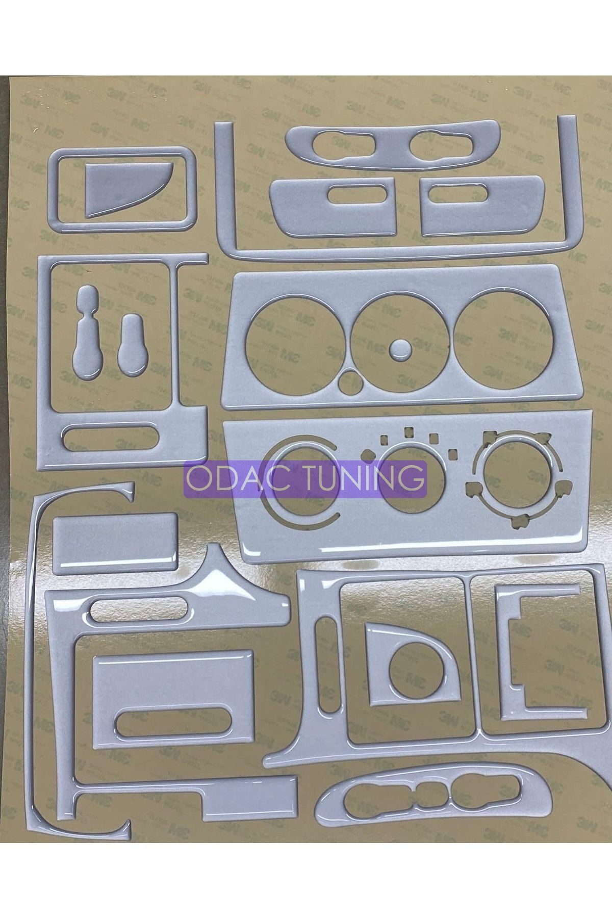 ODAC TUNING-Opel Vectra B Silver Gray Color - Glove Box, Console and Trim Set 2