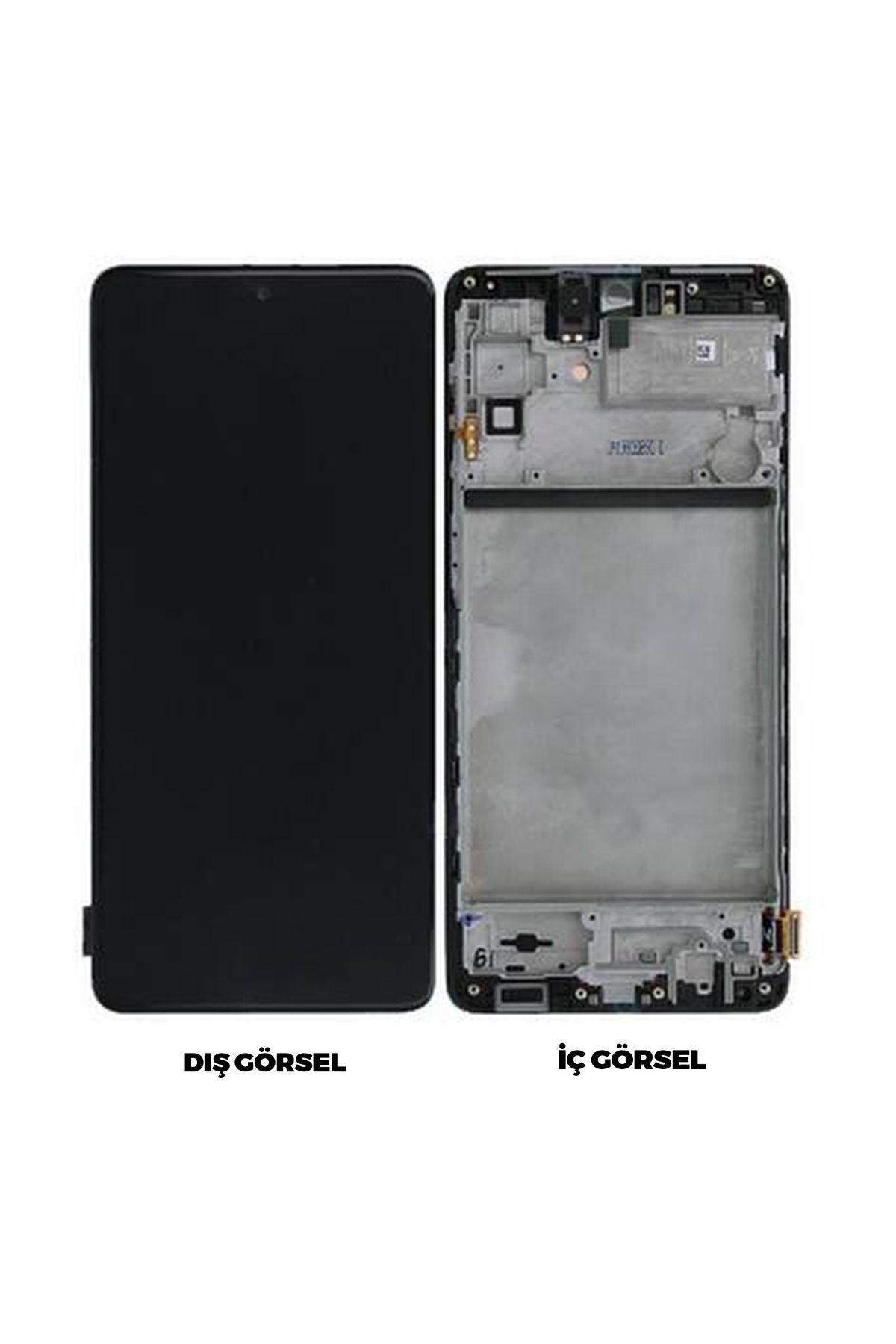 indirimplus Samsung Galaxy M51 Uyumlu Lcd Ekran Dokunmatik Çıtalı (Siyah Renk İlanı) BİREBİR UYUMLU
