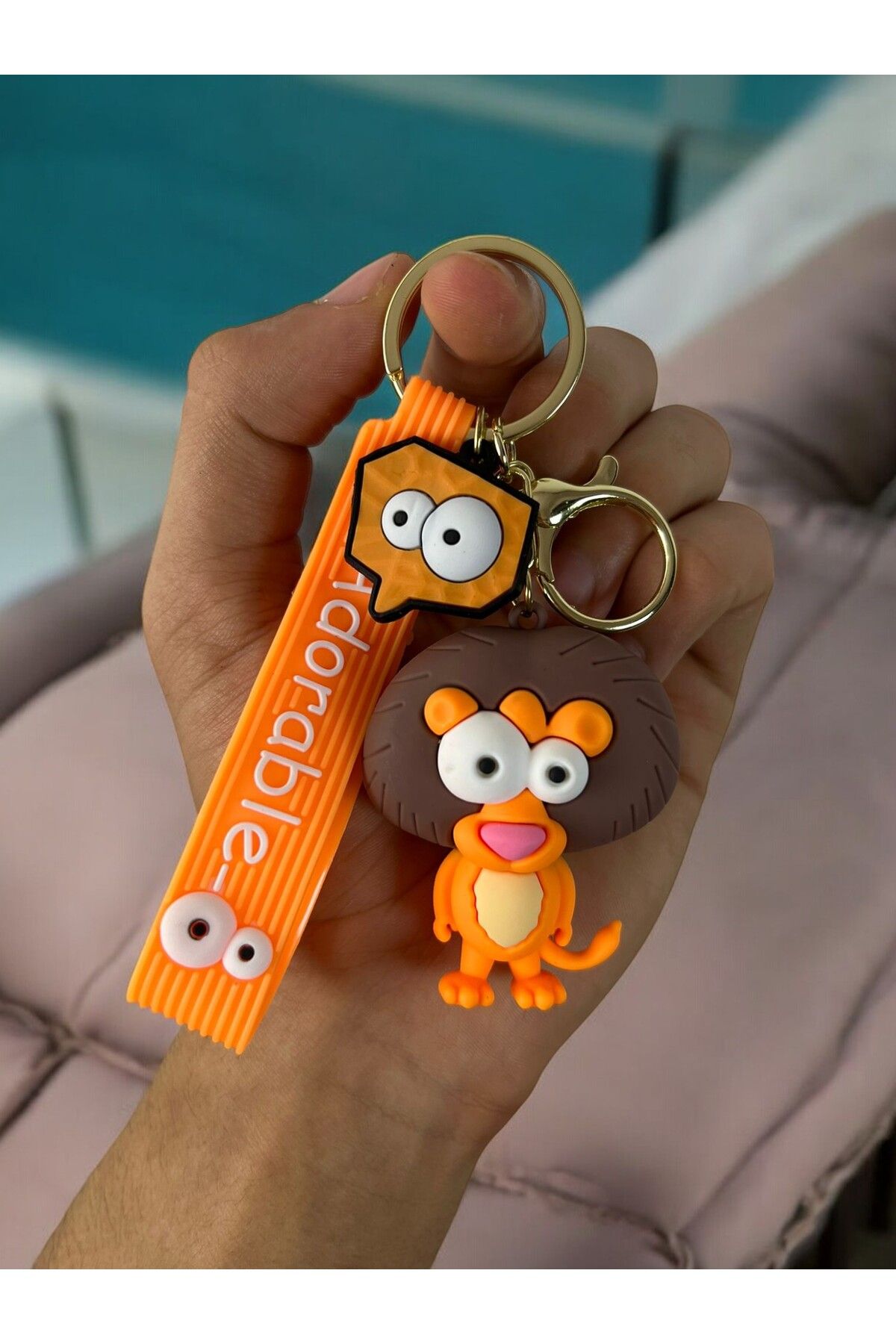 GLANZEND-3D Luxury Large Size Deep Dreams Figures Silicone Keychain 5