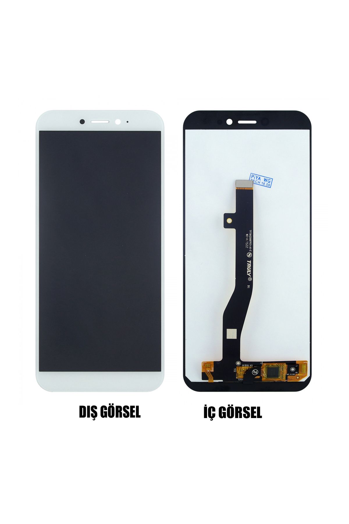 indirimplus General Mobile GM9 Uyumlu Go LCD Ekran +Dokunmatik (Beyaz Renk İlanı)