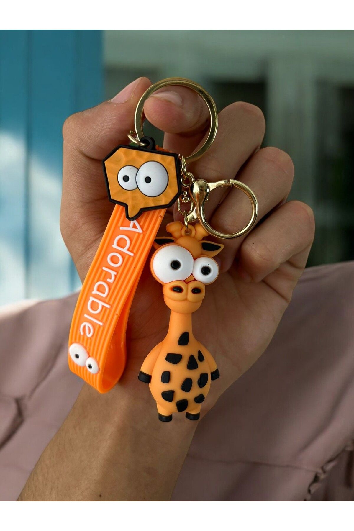 GLANZEND-3D Luxury Large Size Deep Dreams Figures Silicone Keychain 7