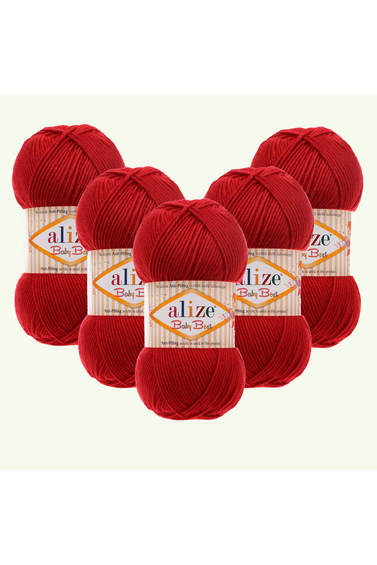 Baby Best 5 Pcs Baby Rope 10% Bamboo Antipiling 106 Dark Red