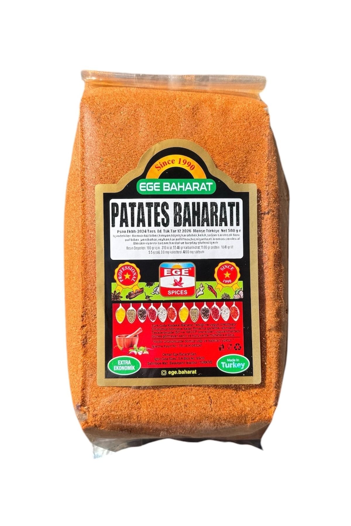 EGE BAHARAT Patates Baharatı 1 Kg