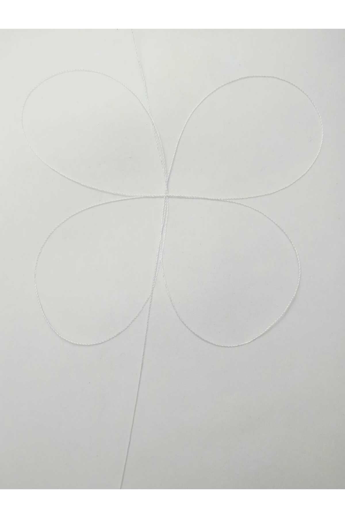 Eskişehir hobi sanat-0.2 mm 100 Meters Rosary String Snow White Color (Thinest Rosary String) 2