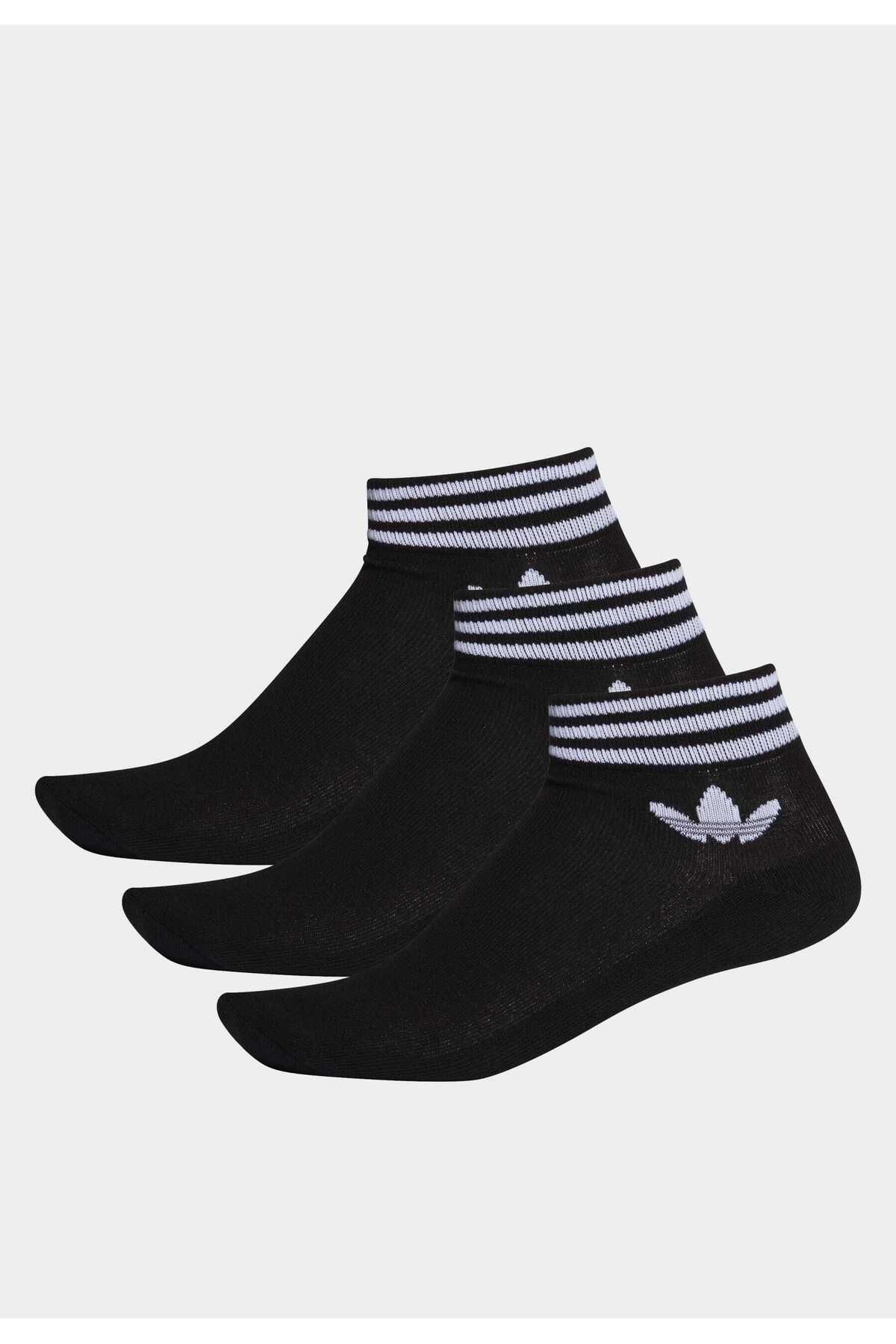 جوراب مچی آدیداس Trefoil | طراحی ساده و شیک | شامل ۳ جفت در هر بسته adidas