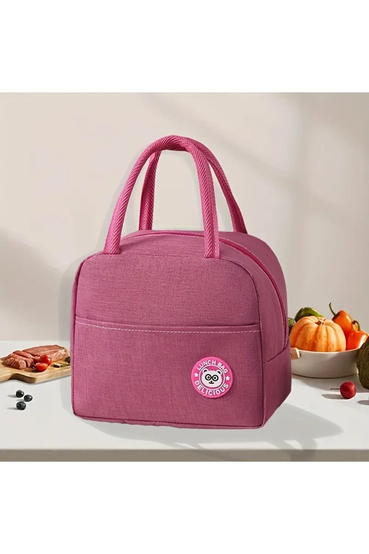 BGSignature-Waterproof Thermal Food & Lunch Bag - Insulated That Provides Warm & Cold Protection - Pink 1