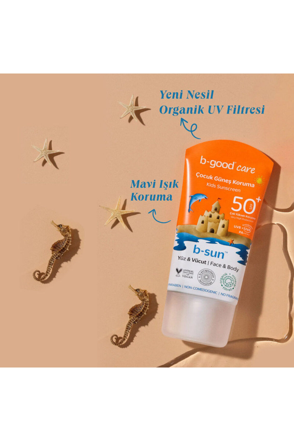 b-good b-sun SPF 50+ Çocuk Yüz ve Vücut Güneş Koruma 150 ml — 8681285114266 — تصویر 3 از 8