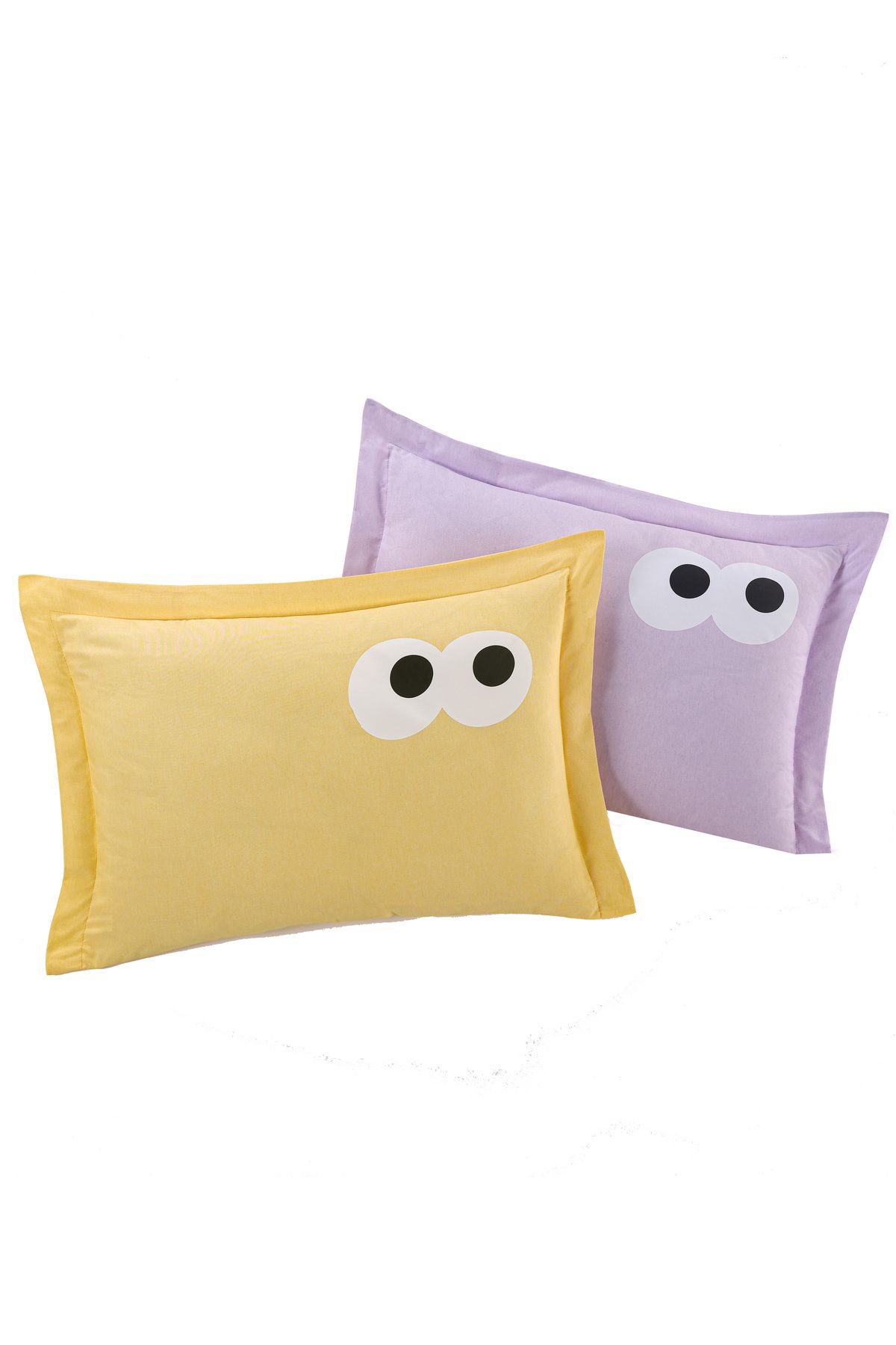 Eponj Home-Double Pes Elastic Sheet Set - Funny Lilac-Yellow 3