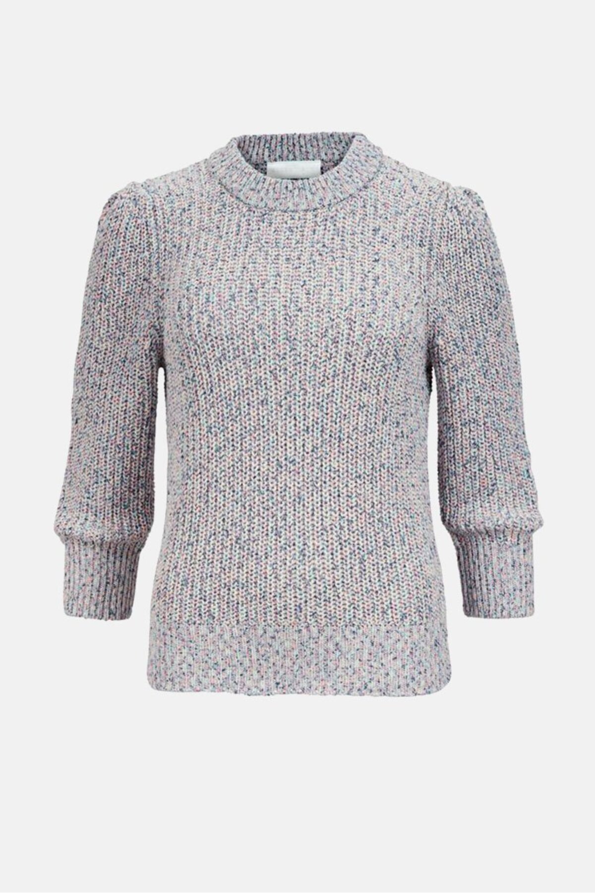 Tchibo-Women Crew Neck Textured Sweater, Purple Combo 3
