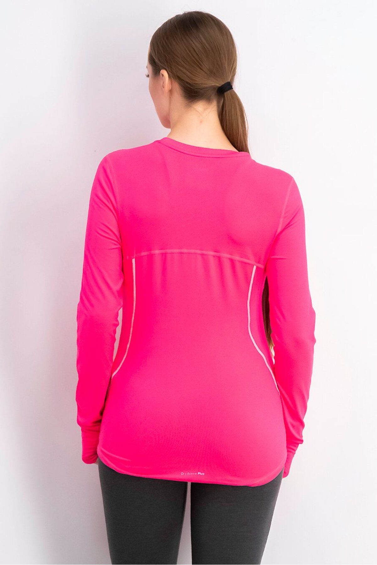 Tchibo-Women Sportswear Fit Long Sleeve Training Top, Pink 3