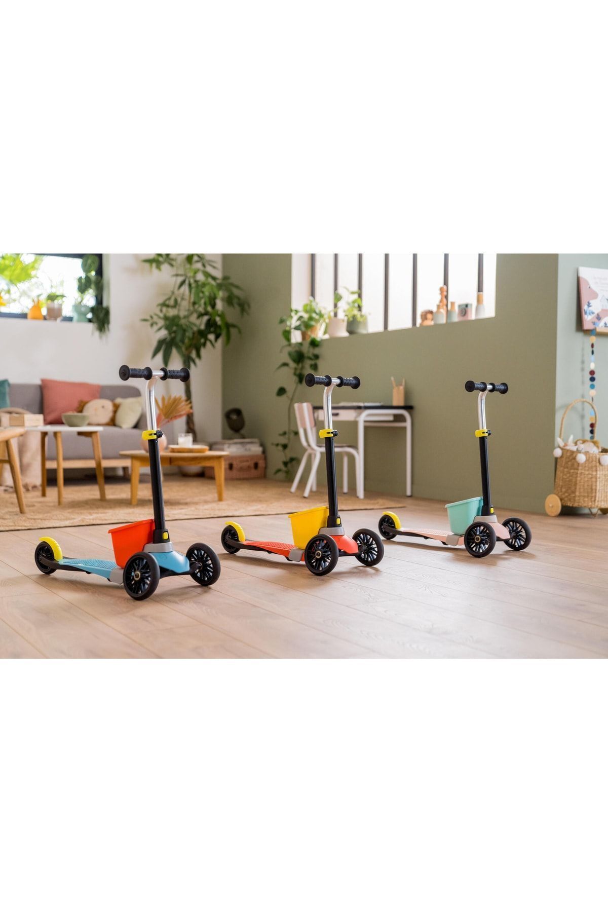اسکوتر مشکی دخترانه و پسرانه بچگانه کار ان Oxelo B1 Decathlon