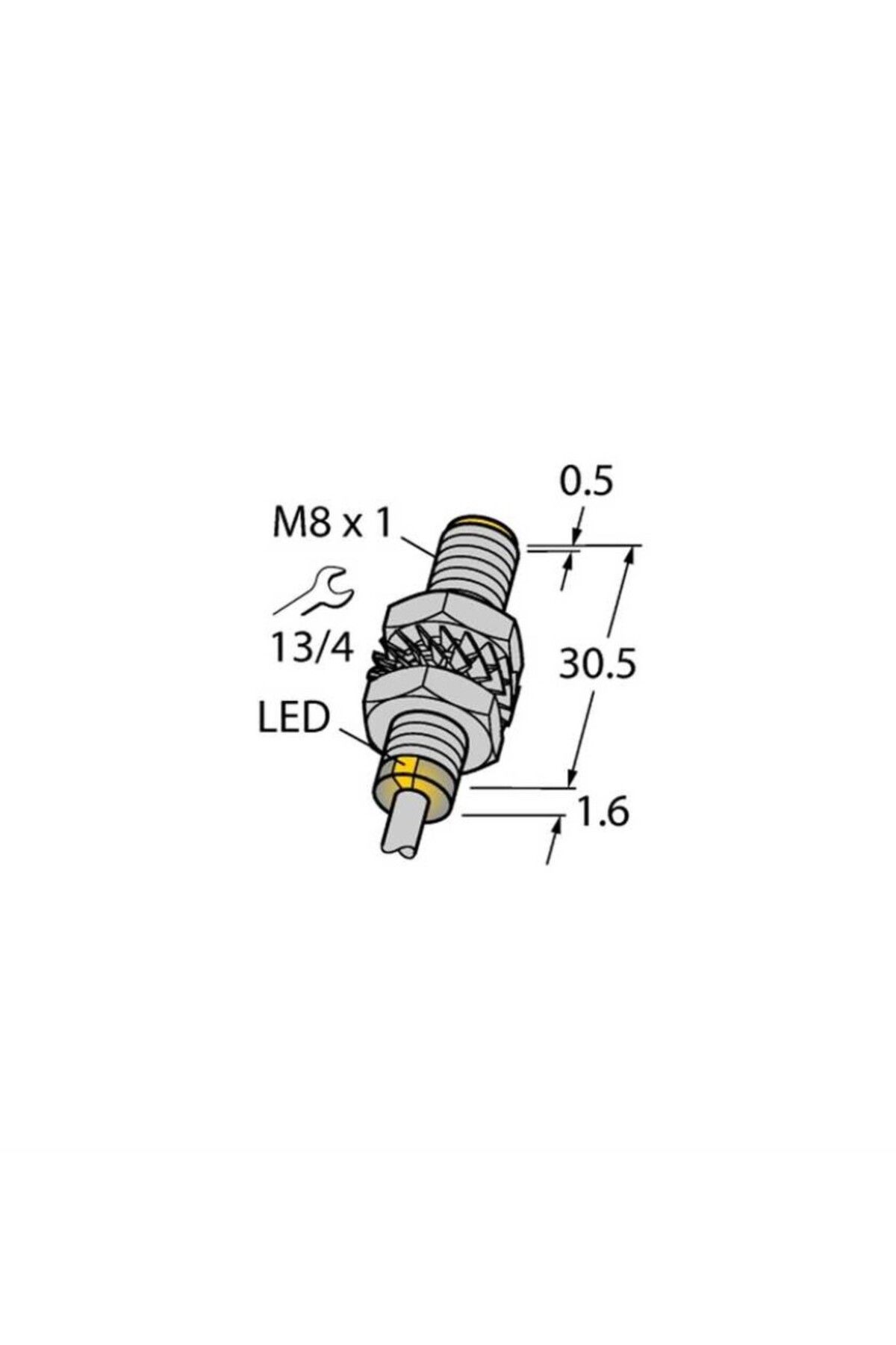 turck 4602901 Bı2-m08-ap6x Endüktif Sensör Artırılmış Anahtarlama Mesafesi Ile