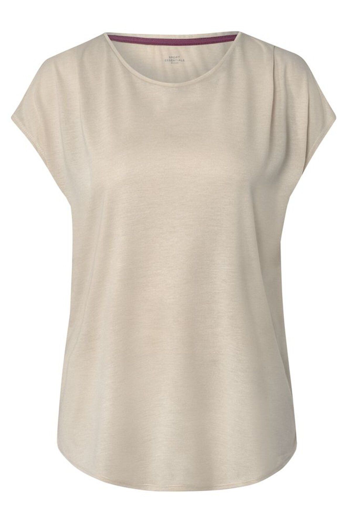 Tchibo-Women Comfort Fit Cap Sleeve Training Tops, Beige 2