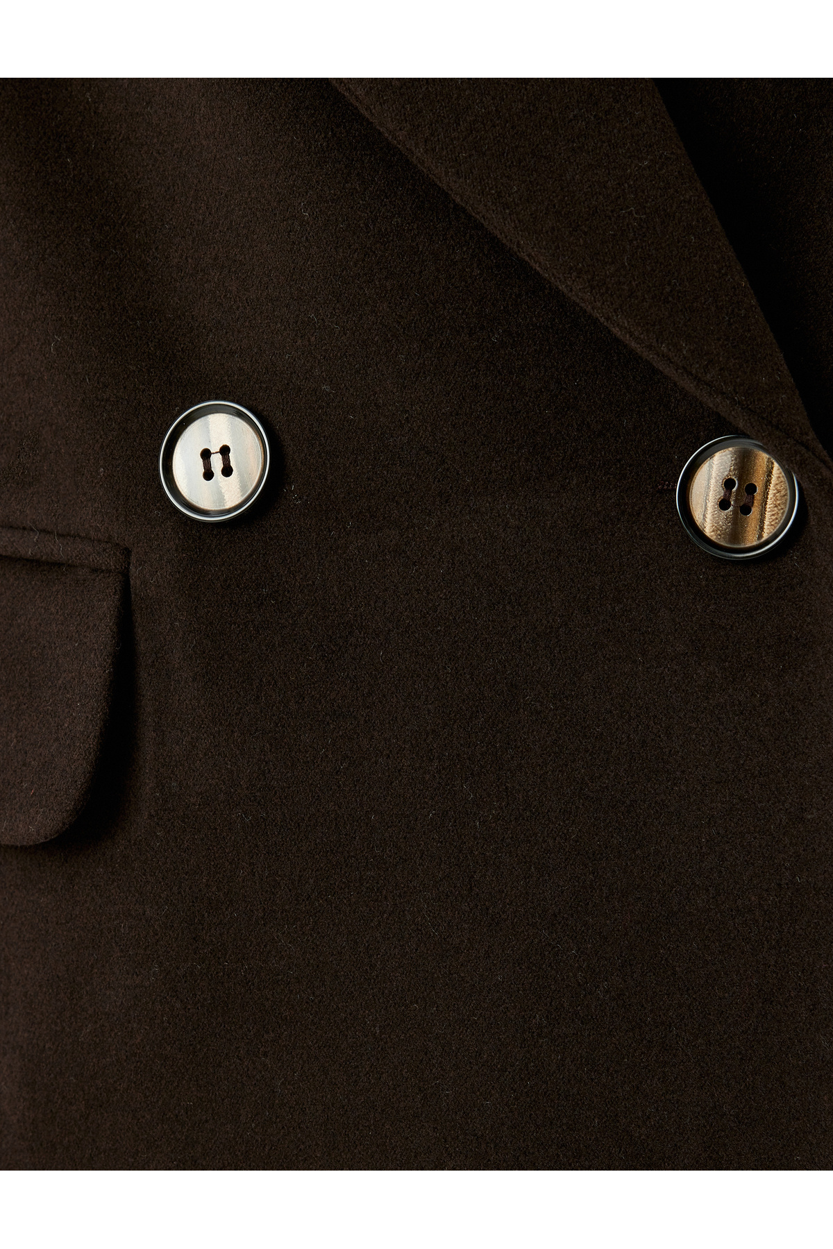 Koton  Cepli Düğmeli Kruvaze Ekstra Uzun Kaban - Görsel 7