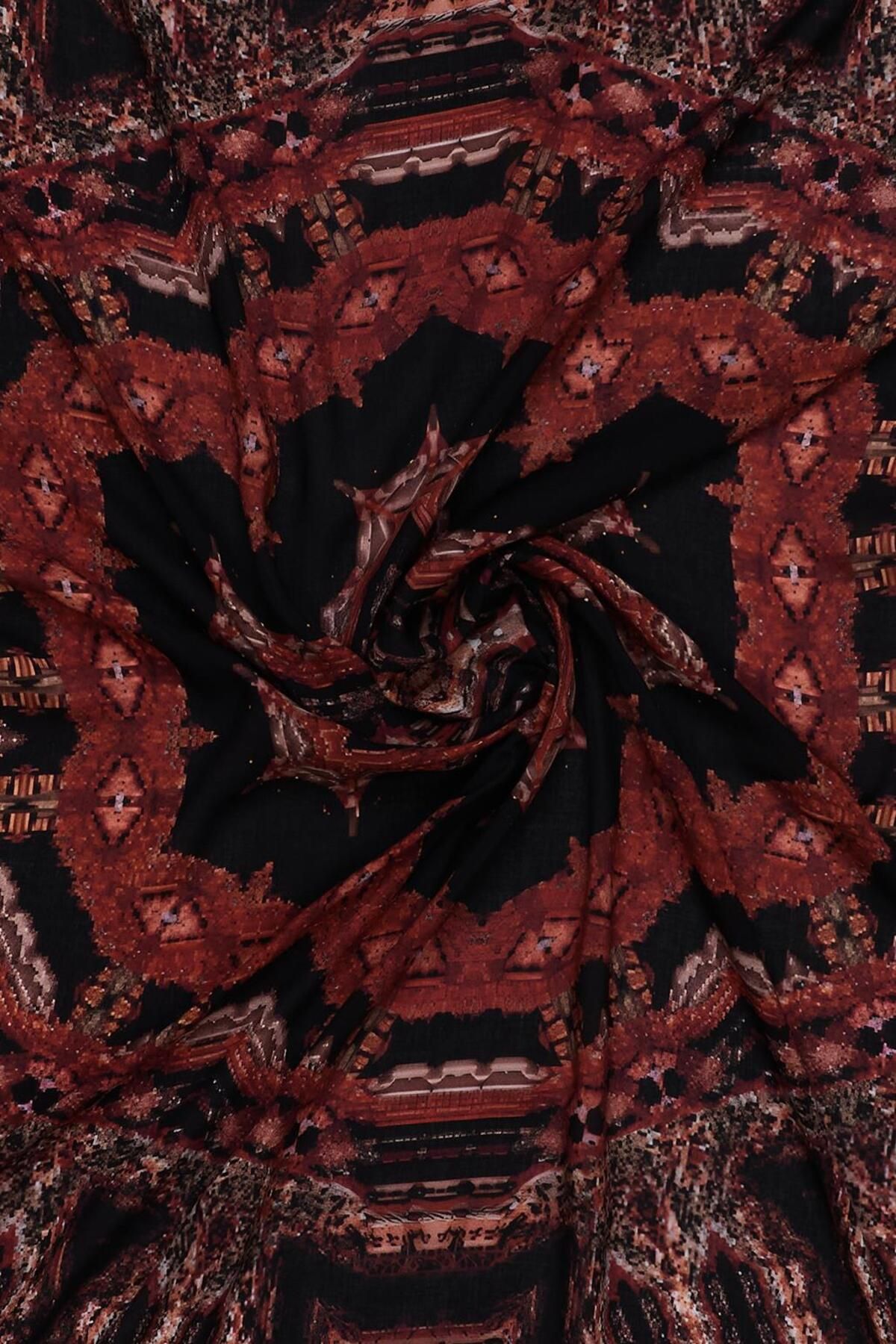 Qef-Nisha Patterned Deluxe Shawl 5