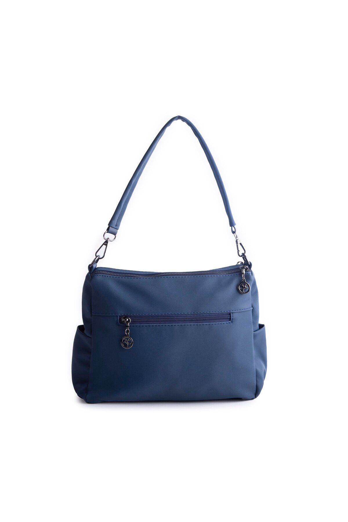 Nas Bag-Geantă de umăr și crossbody Buzzy cu curea dublă bleumarin - moale și ușoară, cu mai multe compartimente (30x24) 4