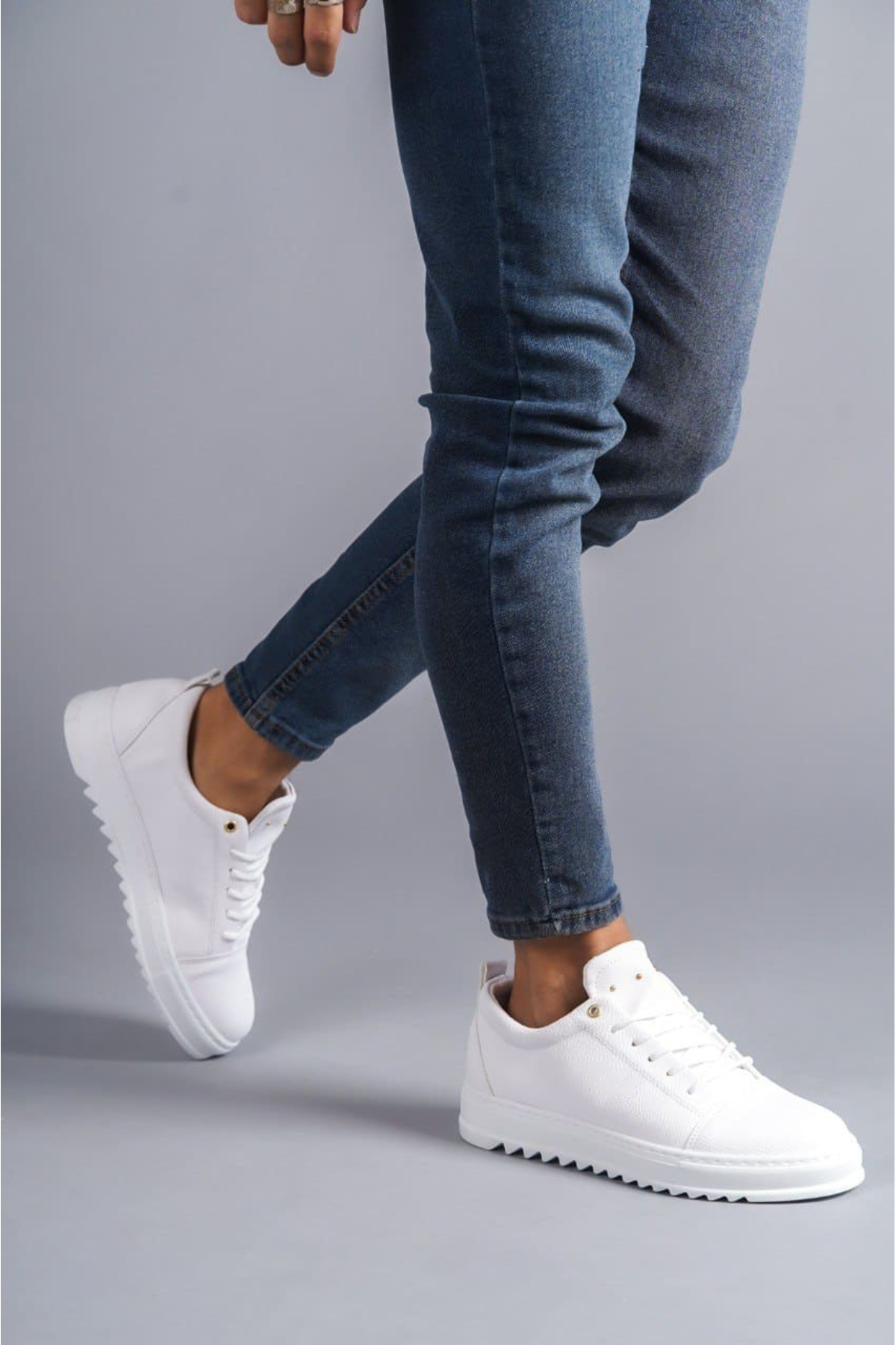 کفش ورزشی کلاسیک مردانه SLW152 مدل Cool Lace-Up Skin، سفید Zerenyus