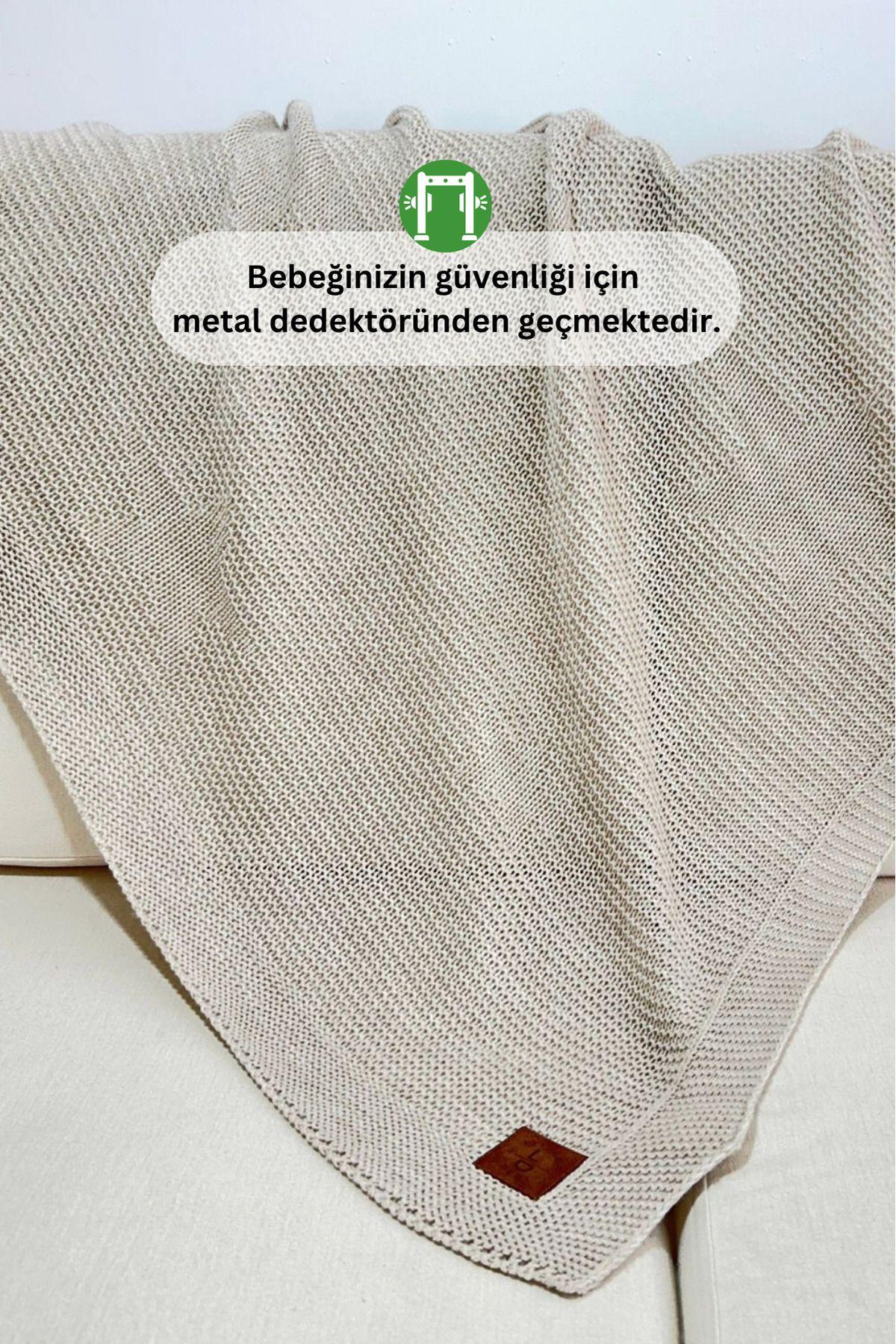 LITTLE DEDI Starlink Örme Bebek Kundak Battaniyesi, Oeko-tex Sertifikalı Çocuk Pikesi 80 X 100 Cm fotoğrafı 5 (önizleme)