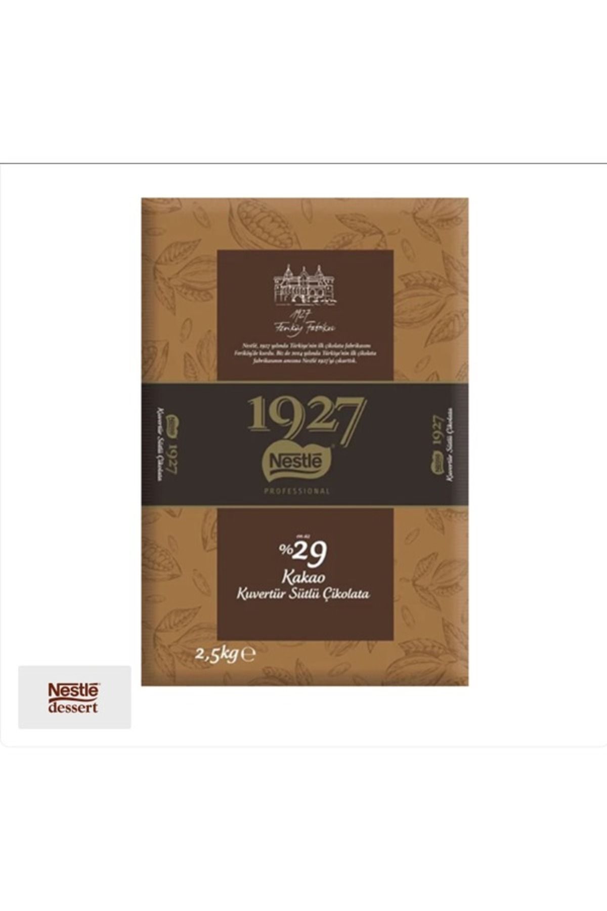 Nestle 1927 Sütlü Kuvertur 2,5kg (Yeni)